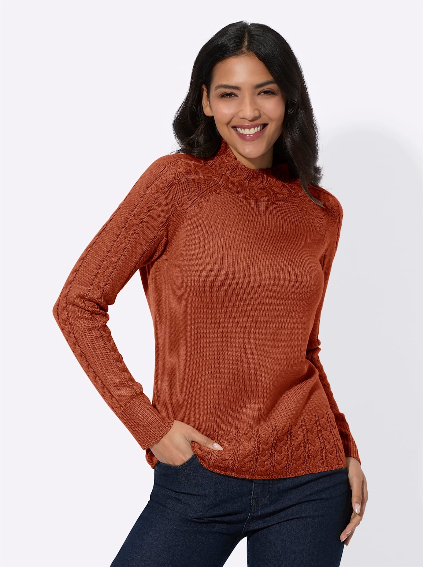 Classic Basics Stehkragenpullover "Stehkragen-Pullover" günstig online kaufen