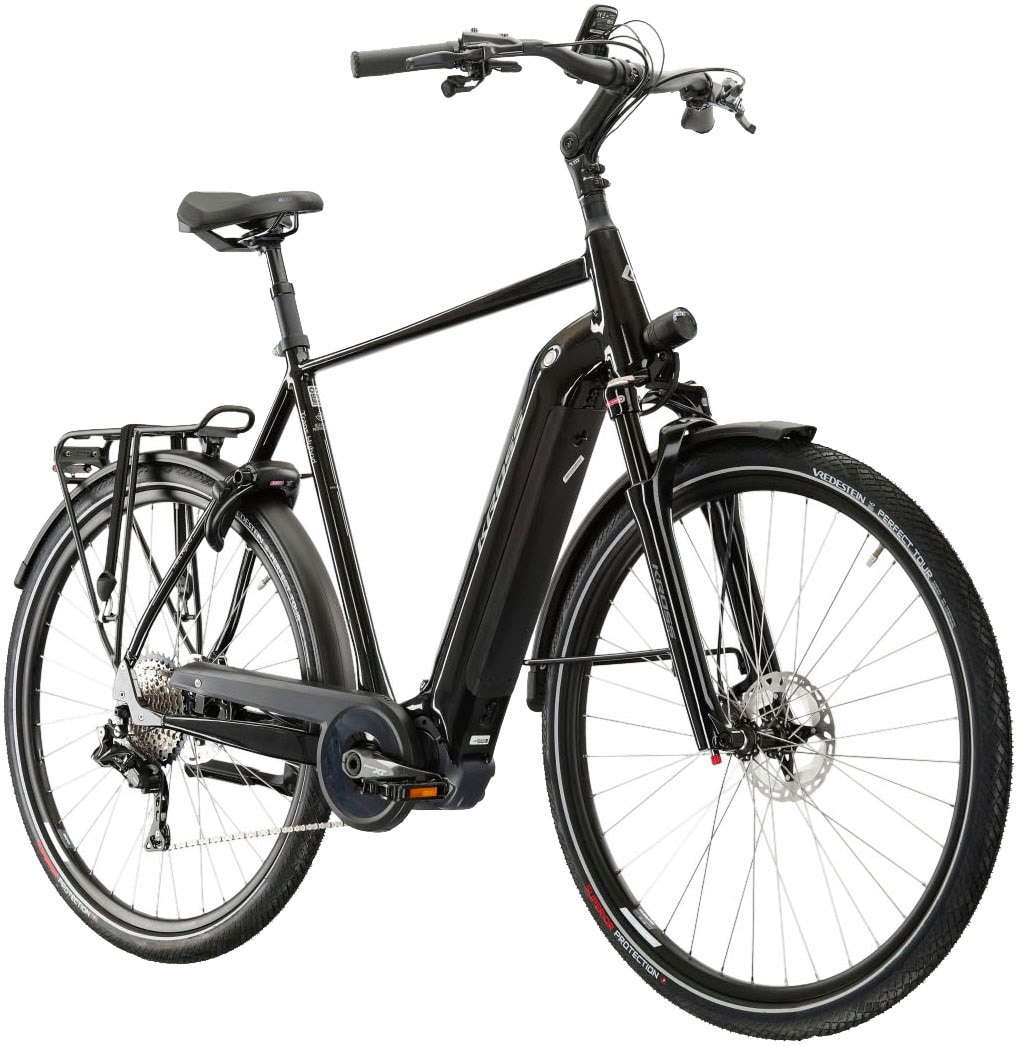 Kross E-Bike »E-Trekkingrad Trans Hybrid Prestige 504 28 Zoll schwarz«, 11 Gang, Shimano, DEORE XT DI2 M8050, Mittelmotor 250 W