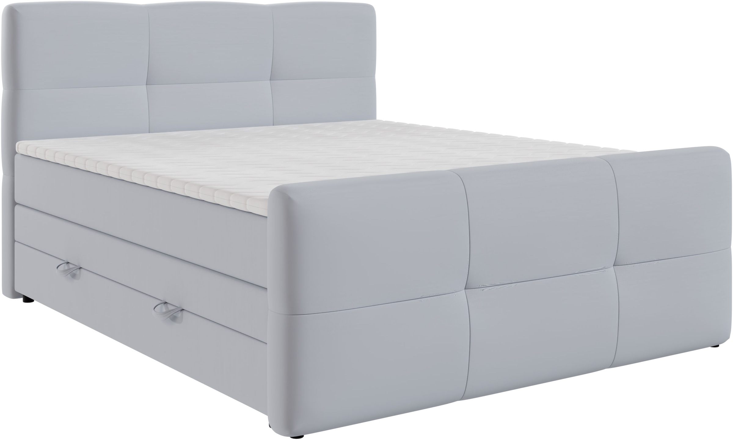 FORTE Boxspringbett »STAR erhältlich in den Breiten 140cm, 160cm & 180cm, inkl. Bettkasten« inkl. Fußteil, erhältlich in verschiedenen Farben