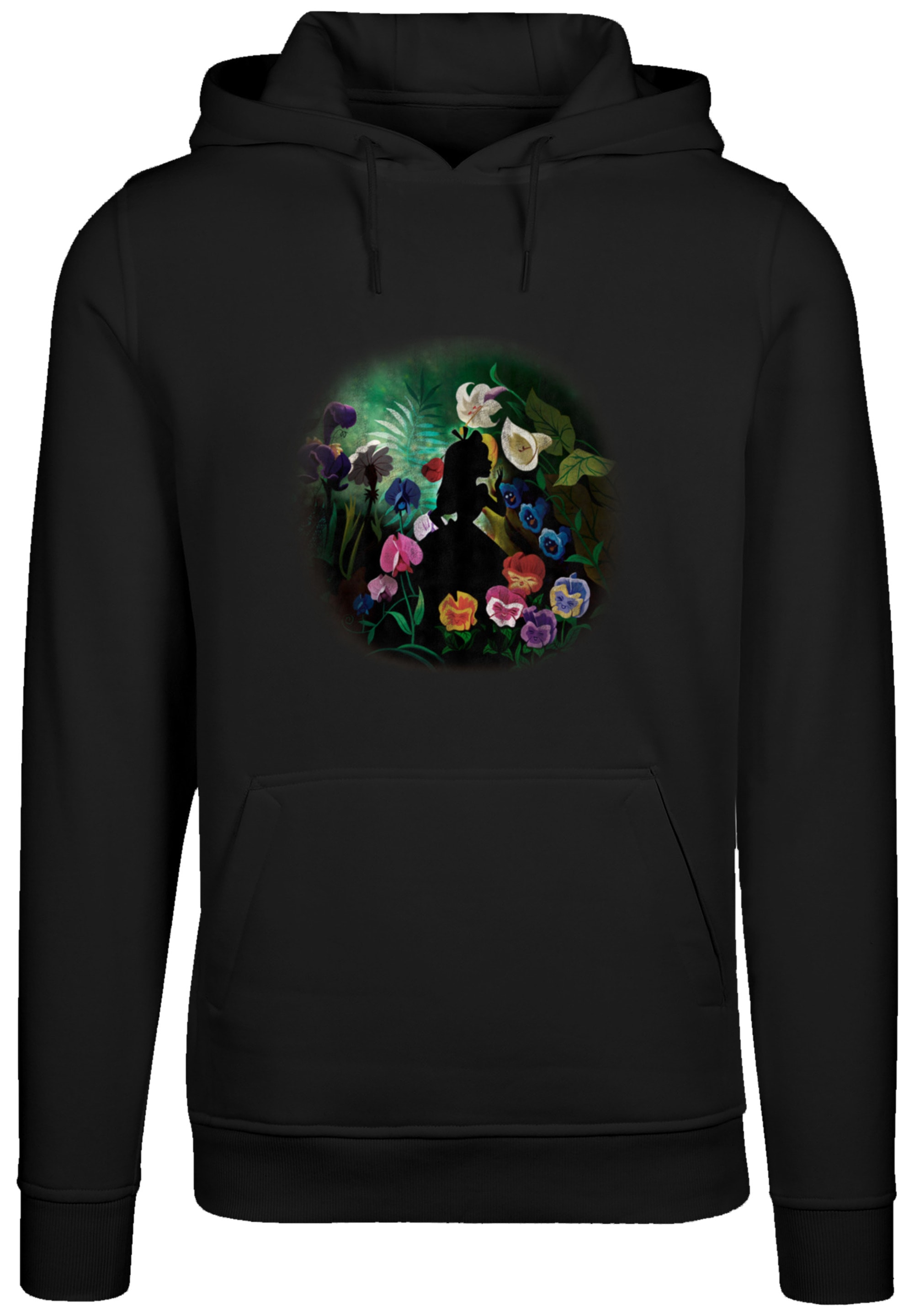 F4NT4STIC Kapuzenpullover "Disney Alice im Wunderland Black Flower", Premiu günstig online kaufen