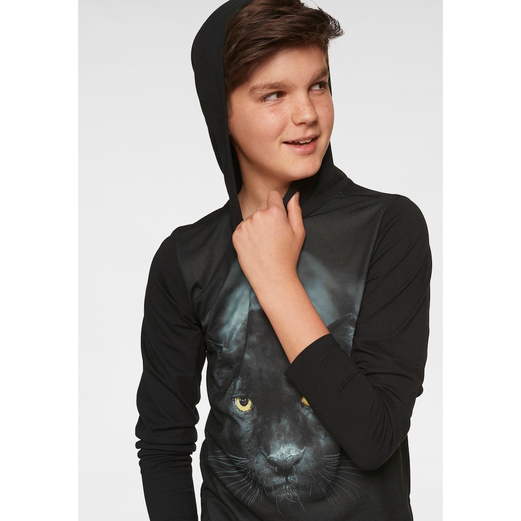 KIDSWORLD Kapuzenshirt »PANTHER«, Fotodruck