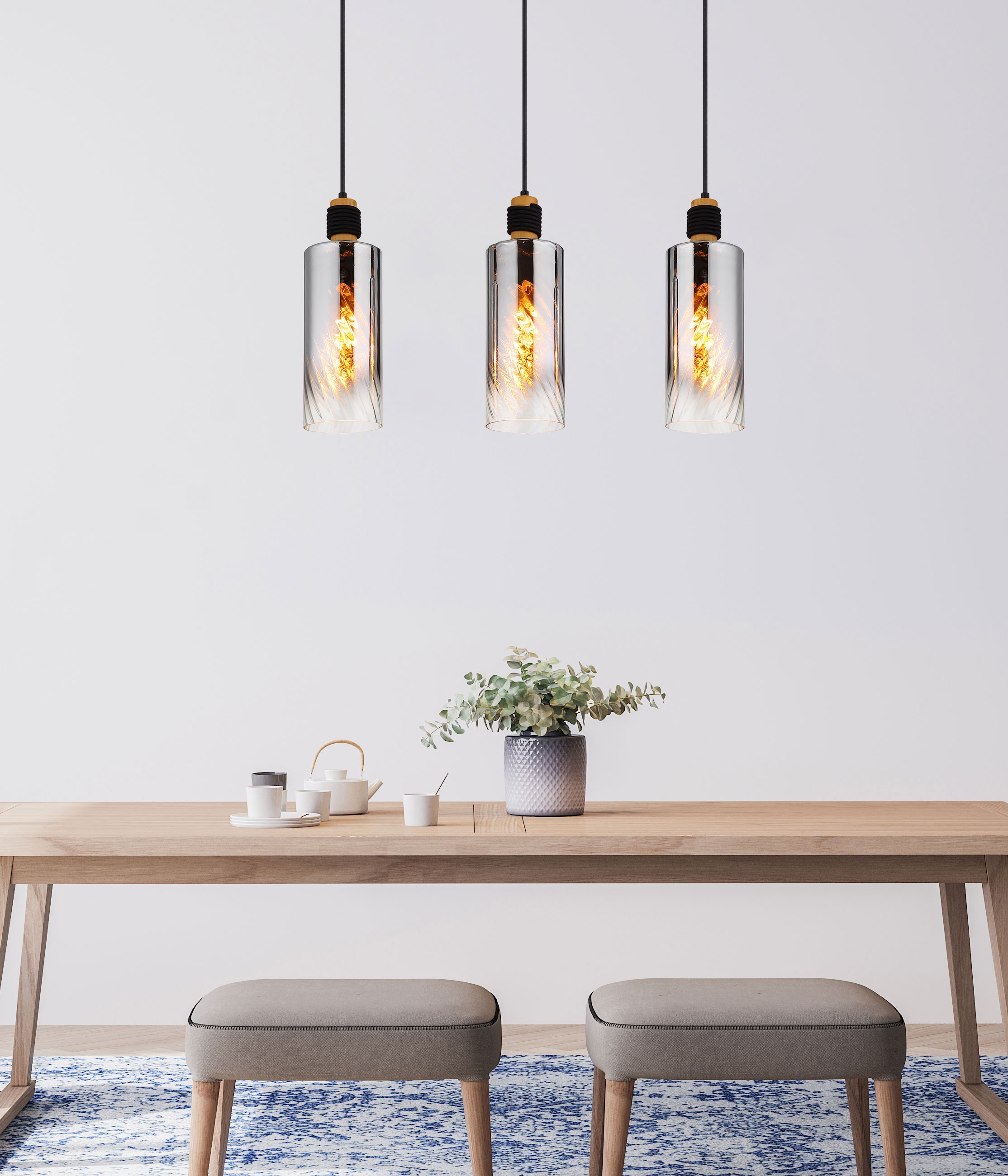 GLOBO LIGHTING Hängeleuchte »OSBORNE« E27 1 Stk. Hängelampe Esszimmer-Leuchte Esstischleuchte Wohnzimmer