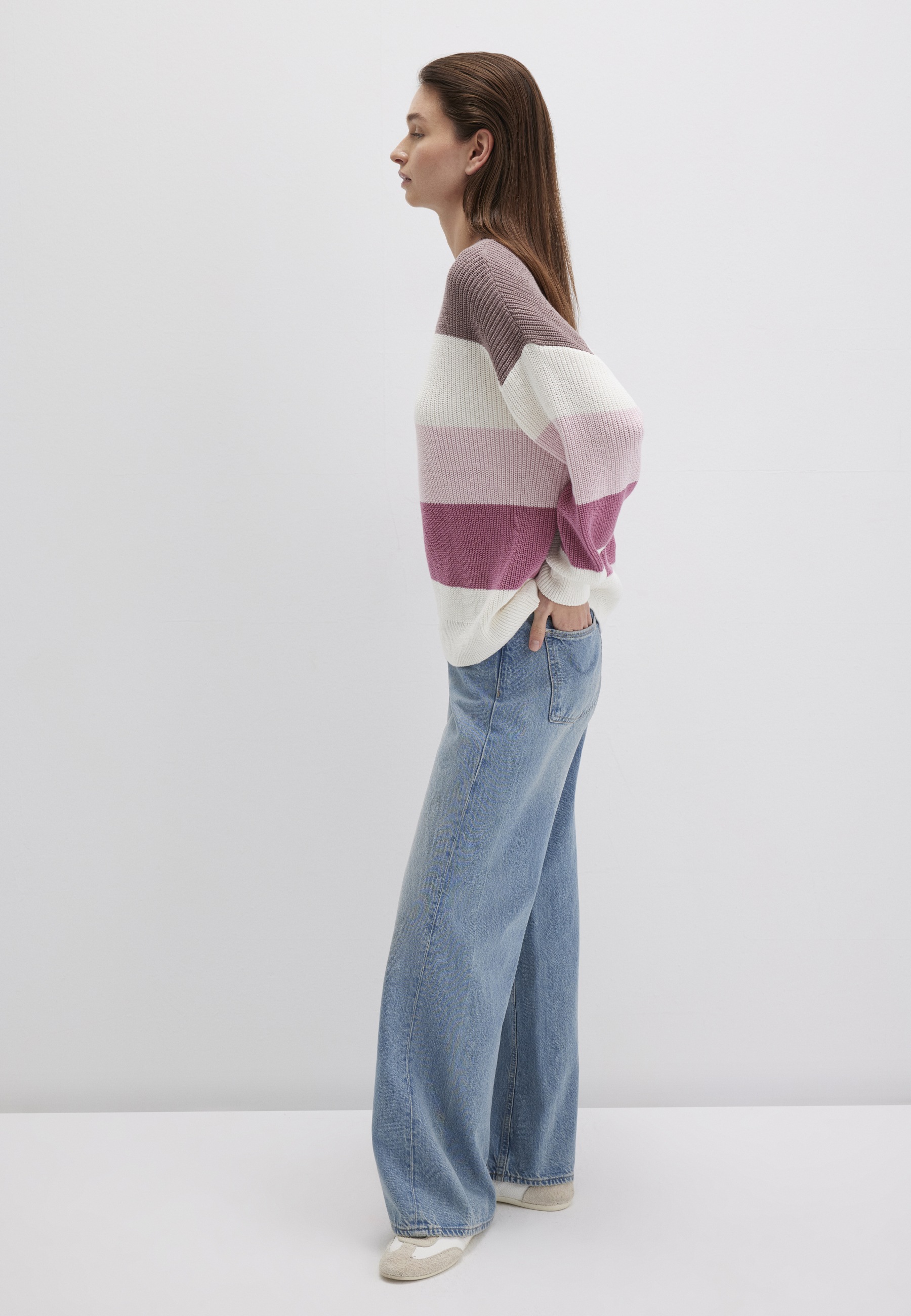 Mavi Longpullover "STRIPED SWEATER" Gestreifter Pullover günstig online kaufen