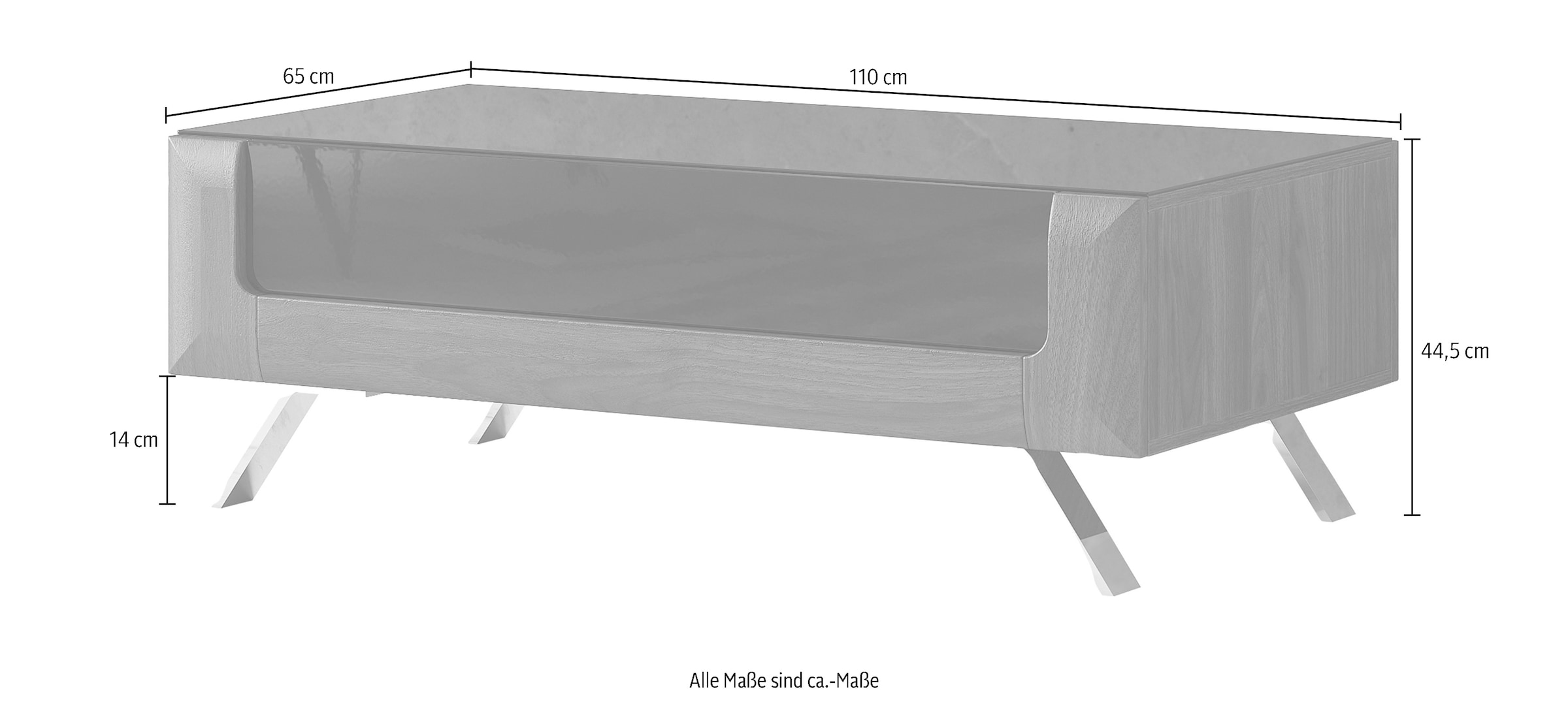 Leonique Couchtisch »Kasai«, (110 x 65 cm)