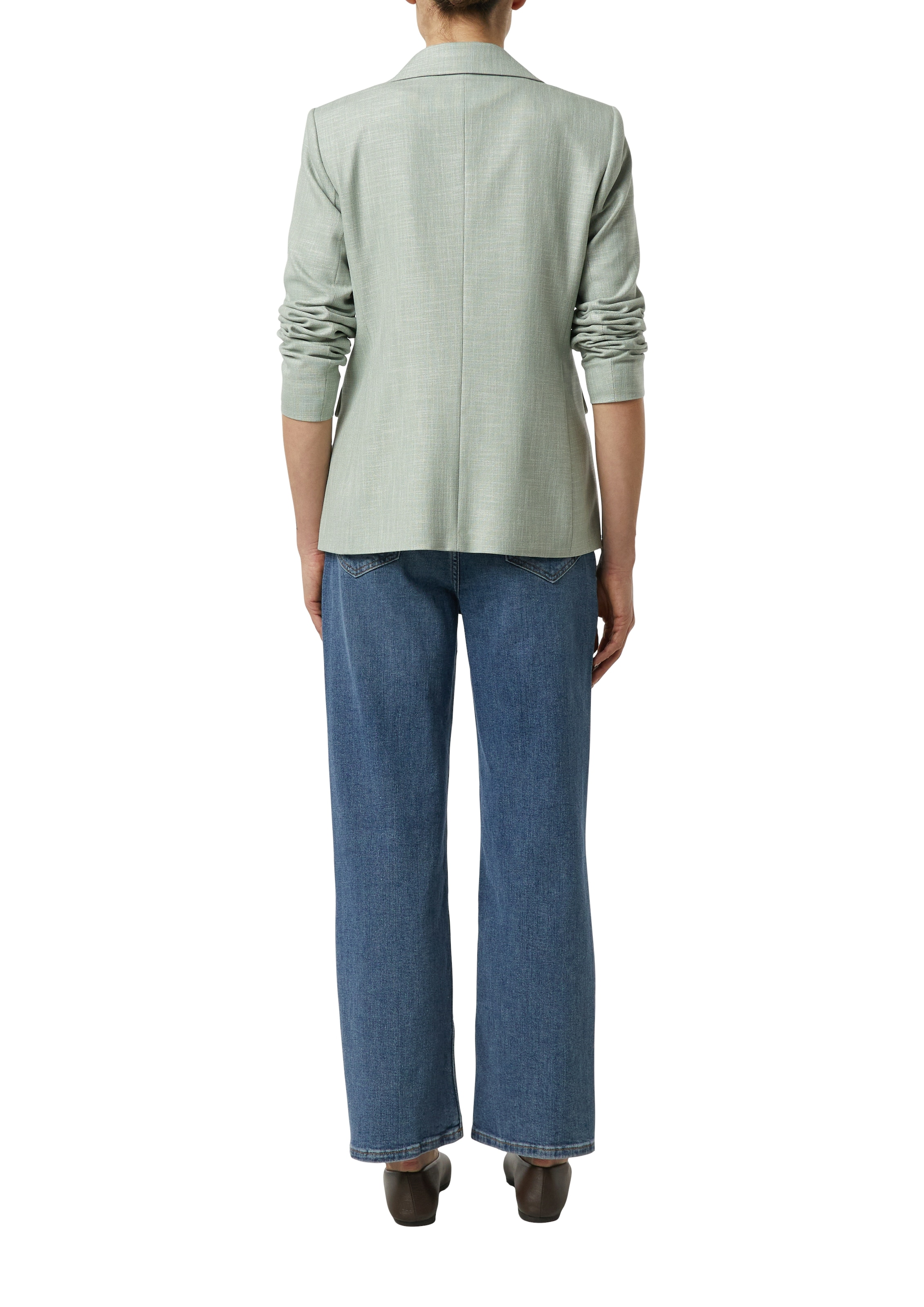 Comma Blusenblazer mit Viskose und in melierter Optik