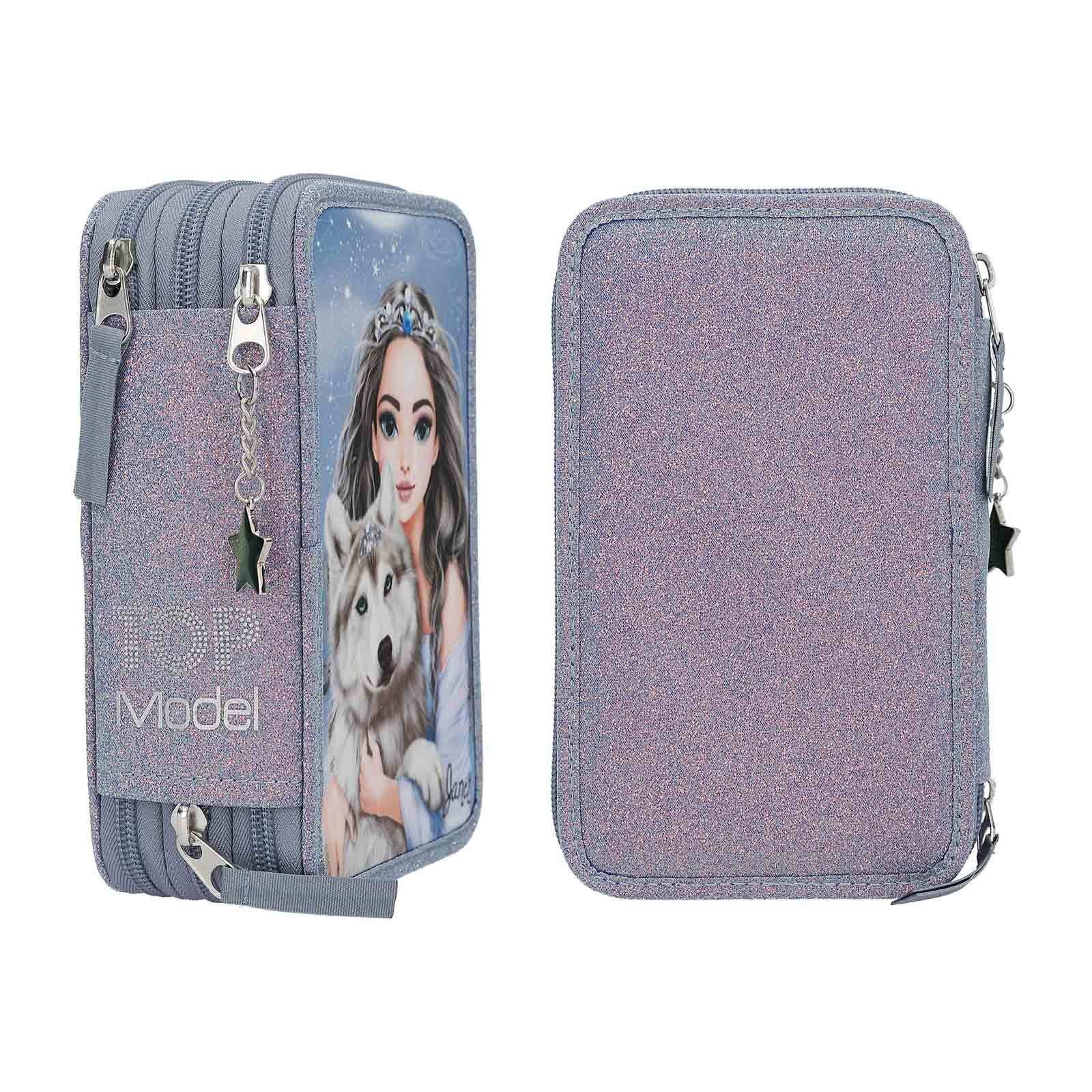 Depesche Buntstift »3-Fach Federtasche WOLF TOPModel 7 x 13 x 20 cm bunt«