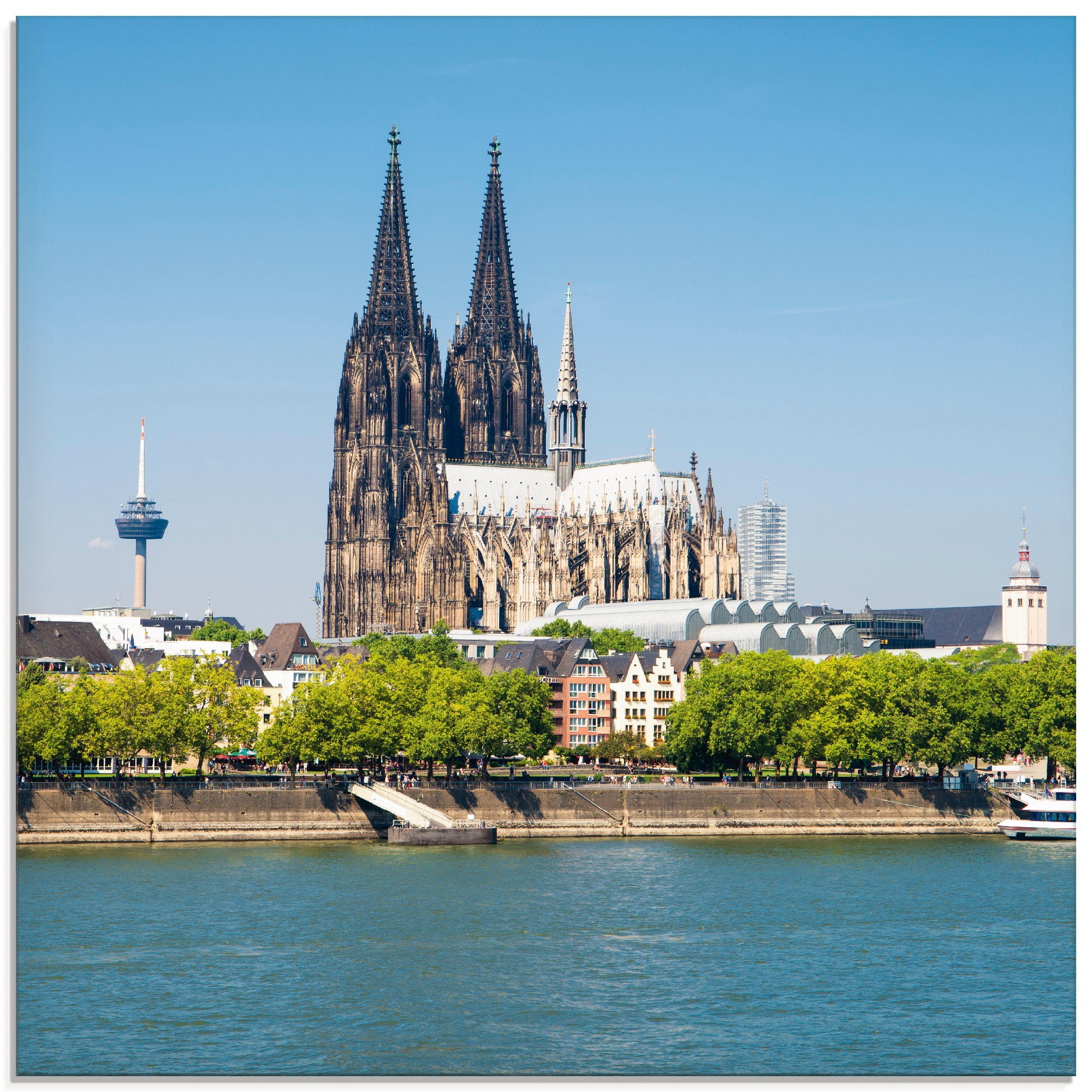 Artland Glasbild "Kölner Dom", Gebäude, (1 St.), in verschiedenen Größen