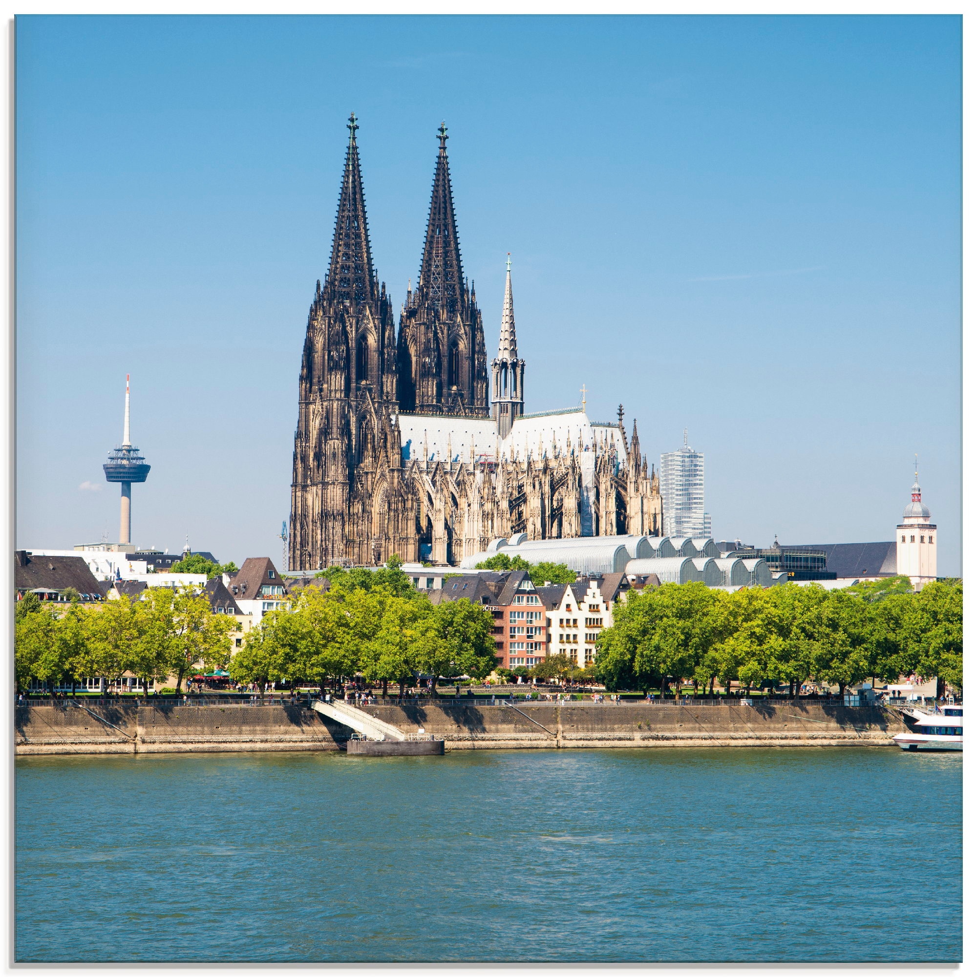 Artland Glasbild "Kölner Dom" Gebäude 1 Stk. tlg. in verschiedenen Größen