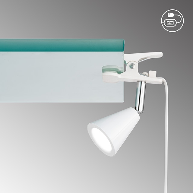 easy! BY FHL LED Klemmleuchte »Zirbel«, 1 flammig, Leuchtmittel LED-Modul | LED fest integriert
