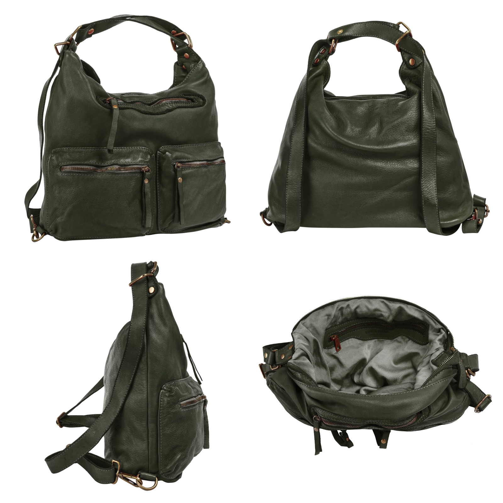 Samantha Look Shopper, echt Leder, Made in Italy