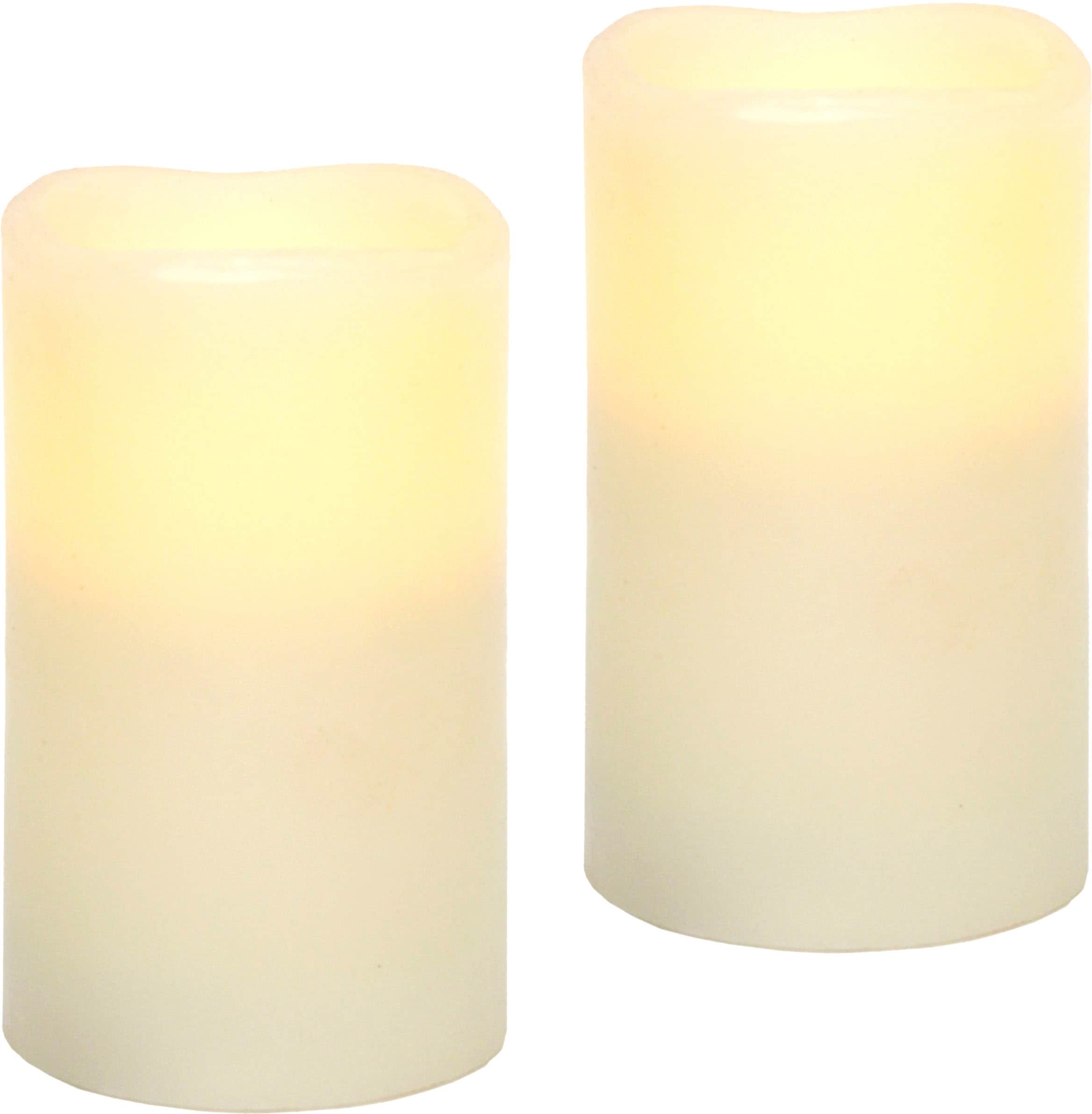 [Sonderverkauf] I.GE.A. LED-Kerze Creme 2er Flackernd Valentinstag«, »LED-Kerzen Set romantisch kaufen Dekoration Deko | Warmweiß Echtwachs BAUR Romantische Stumpenkerze
