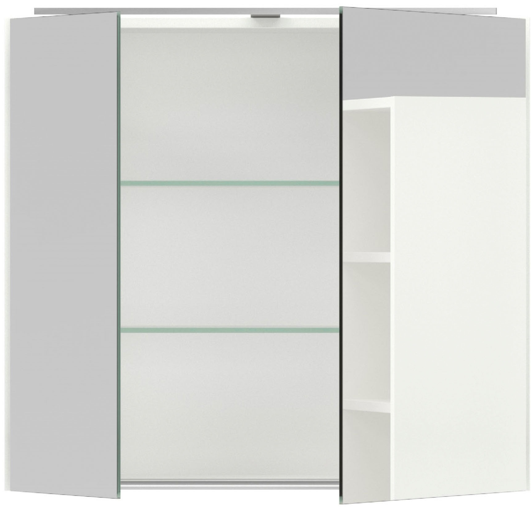 nobilia® Spiegelschrank »Prina«, (inkl. Beleuchtung mit Dimmerfunktion), in Breiten 60, 80, 100 und 120 cm, innenliegende Steckdose