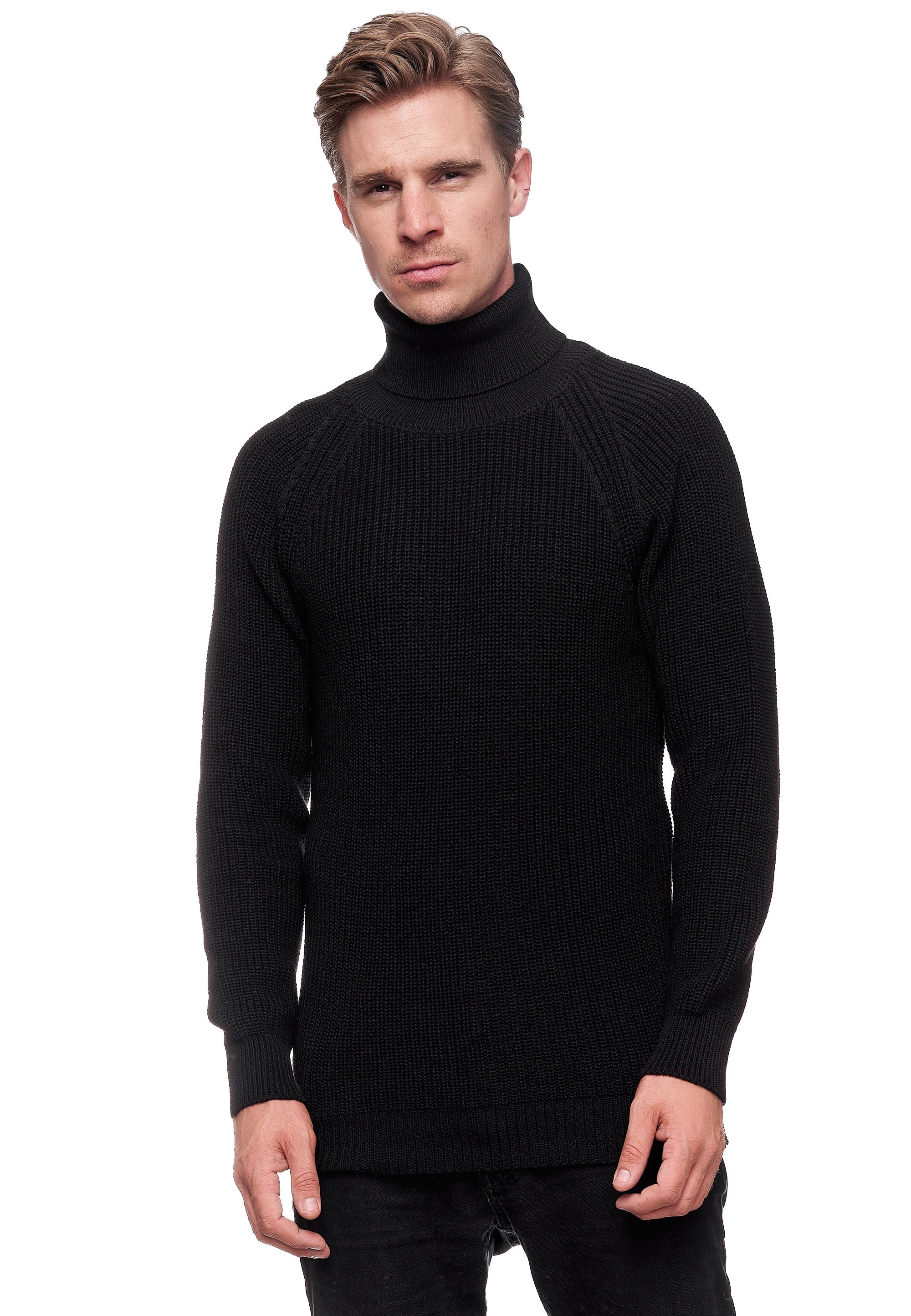 Rusty Neal Rollkragenpullover, mit kuscheligem Rollkragen