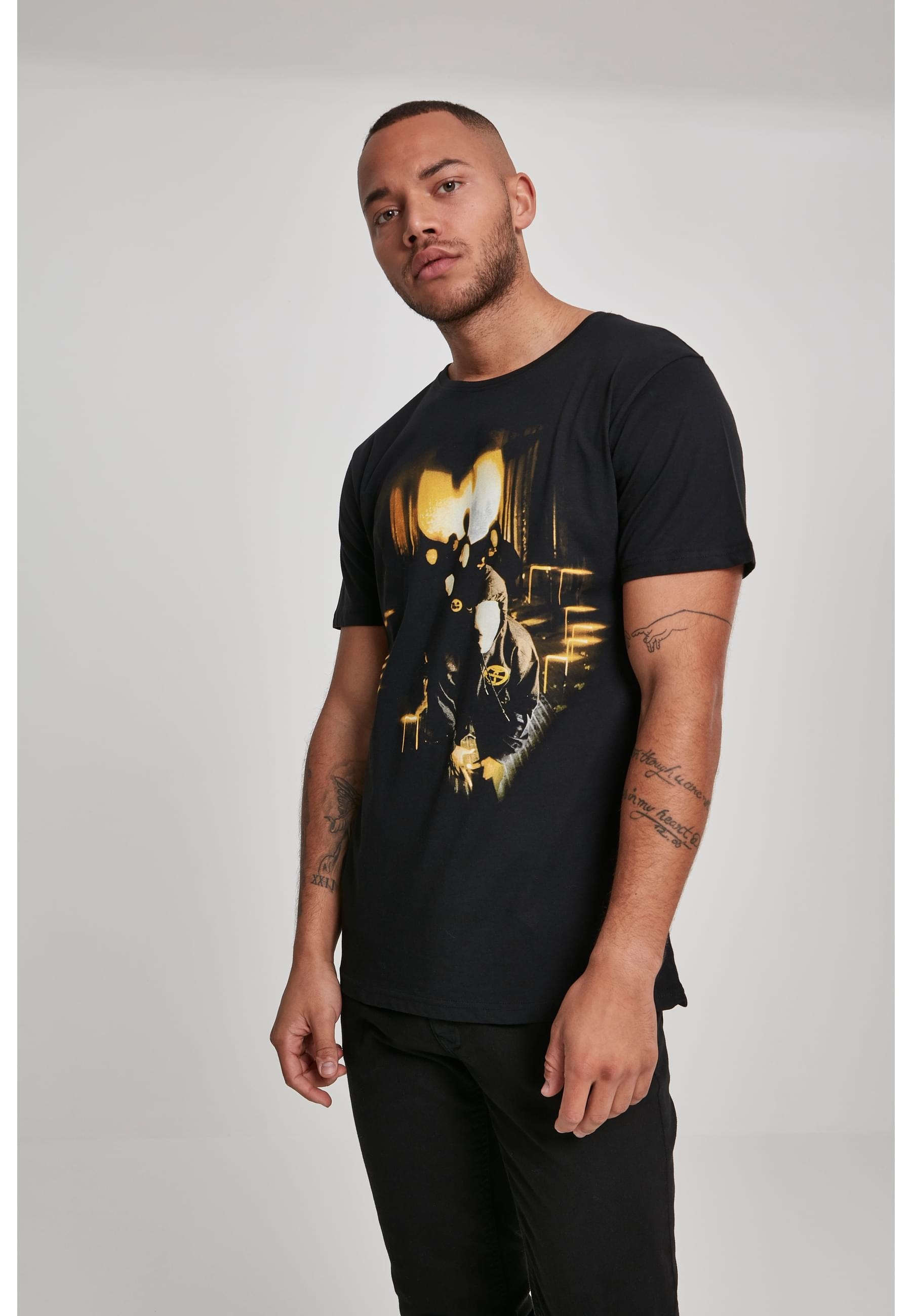 Thumbnail - MisterTee T-Shirt "MisterTee Herren Wu-Wear Masks Tee", (1 tlg.)