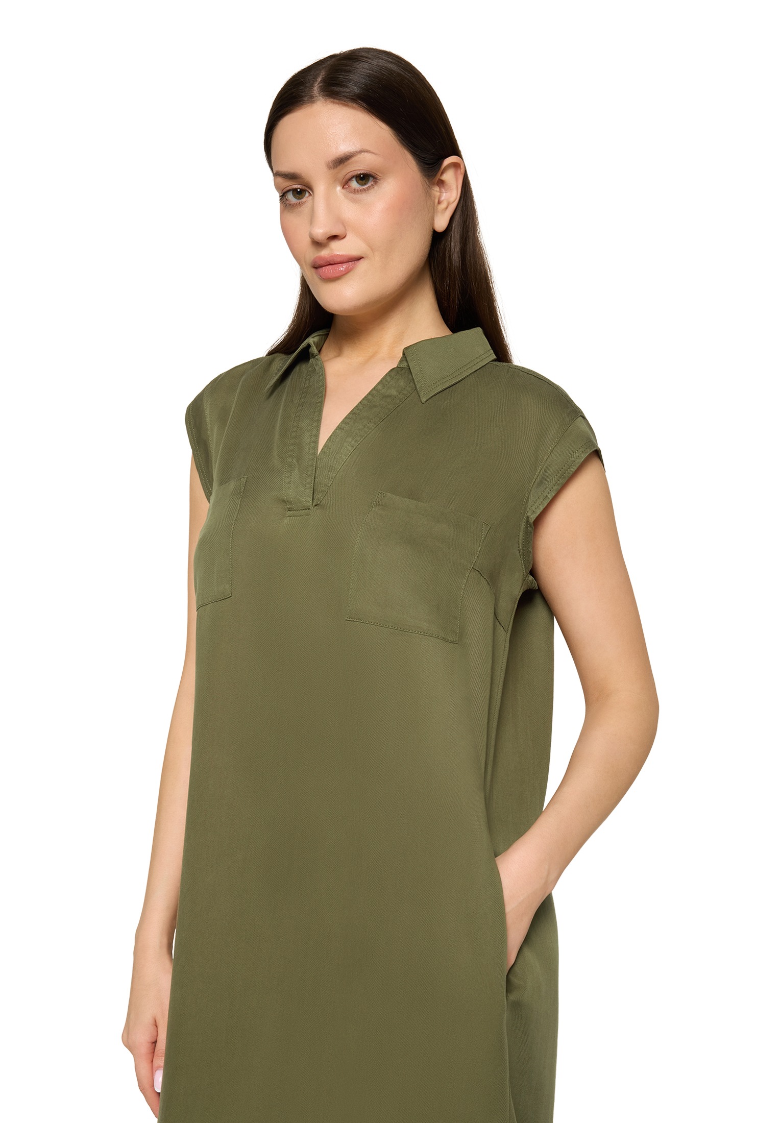 Cartoon Druckkleid »Damen mit Kragen« Ohne Tasche