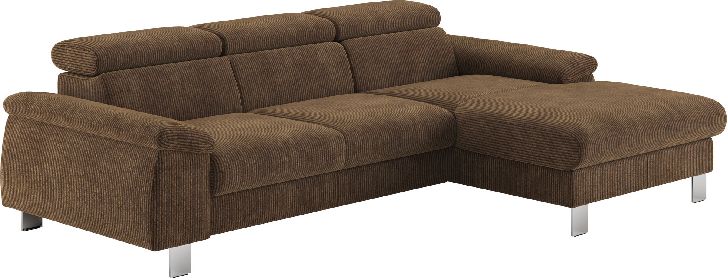 COTTA Ecksofa "Komaris L-Form, B: 244 cm" mit Kopfteilverstellung, optional günstig online kaufen