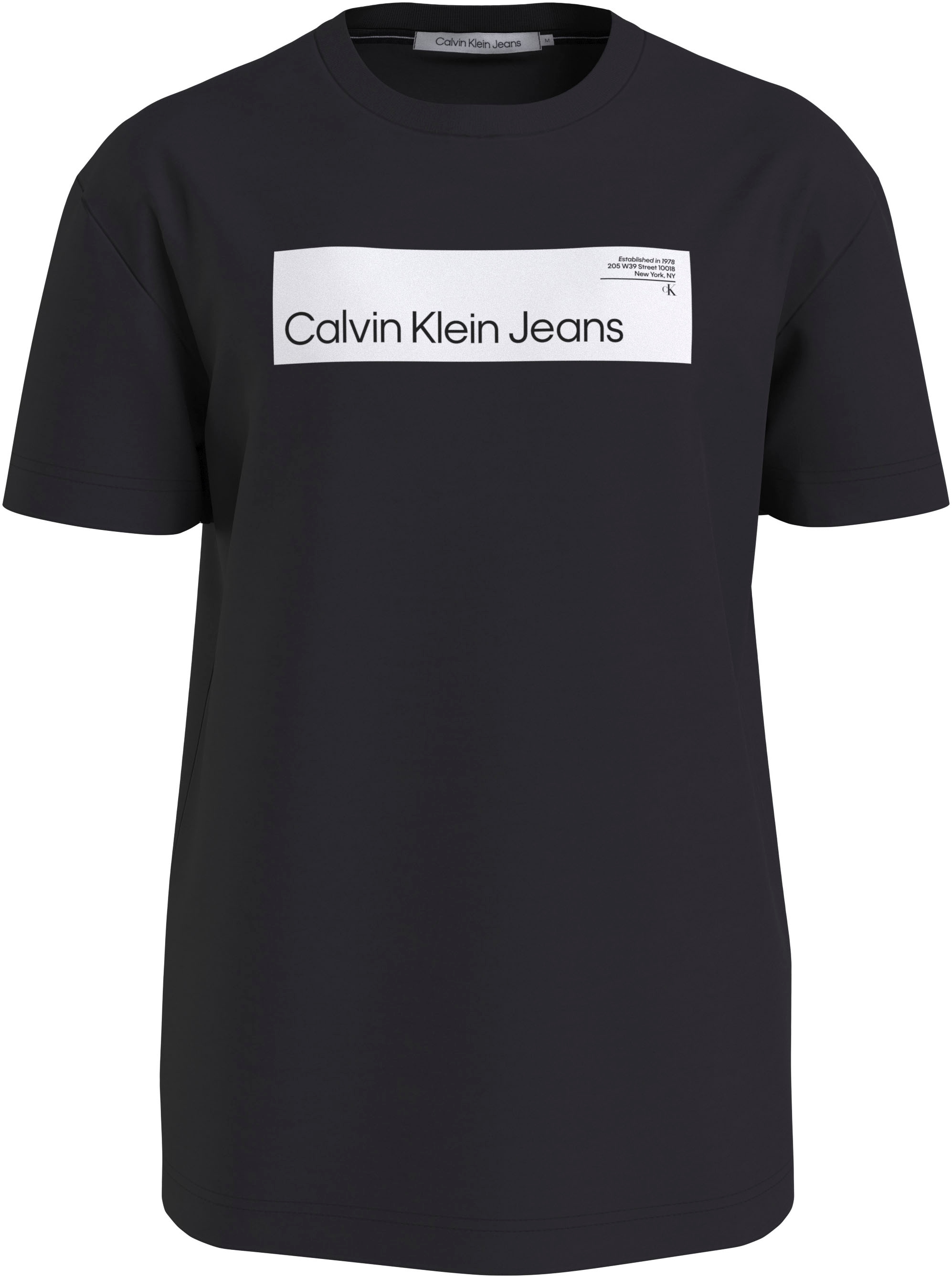 Plus für LOGO HYPER BAUR »PLUS Jeans T-Shirt BOX Calvin REAL TEE« Klein ▷ |