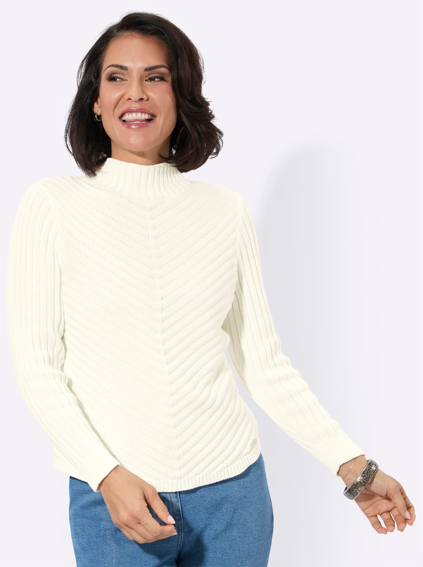 Casual Looks Stehkragenpullover »Stehkragen-Pullover«