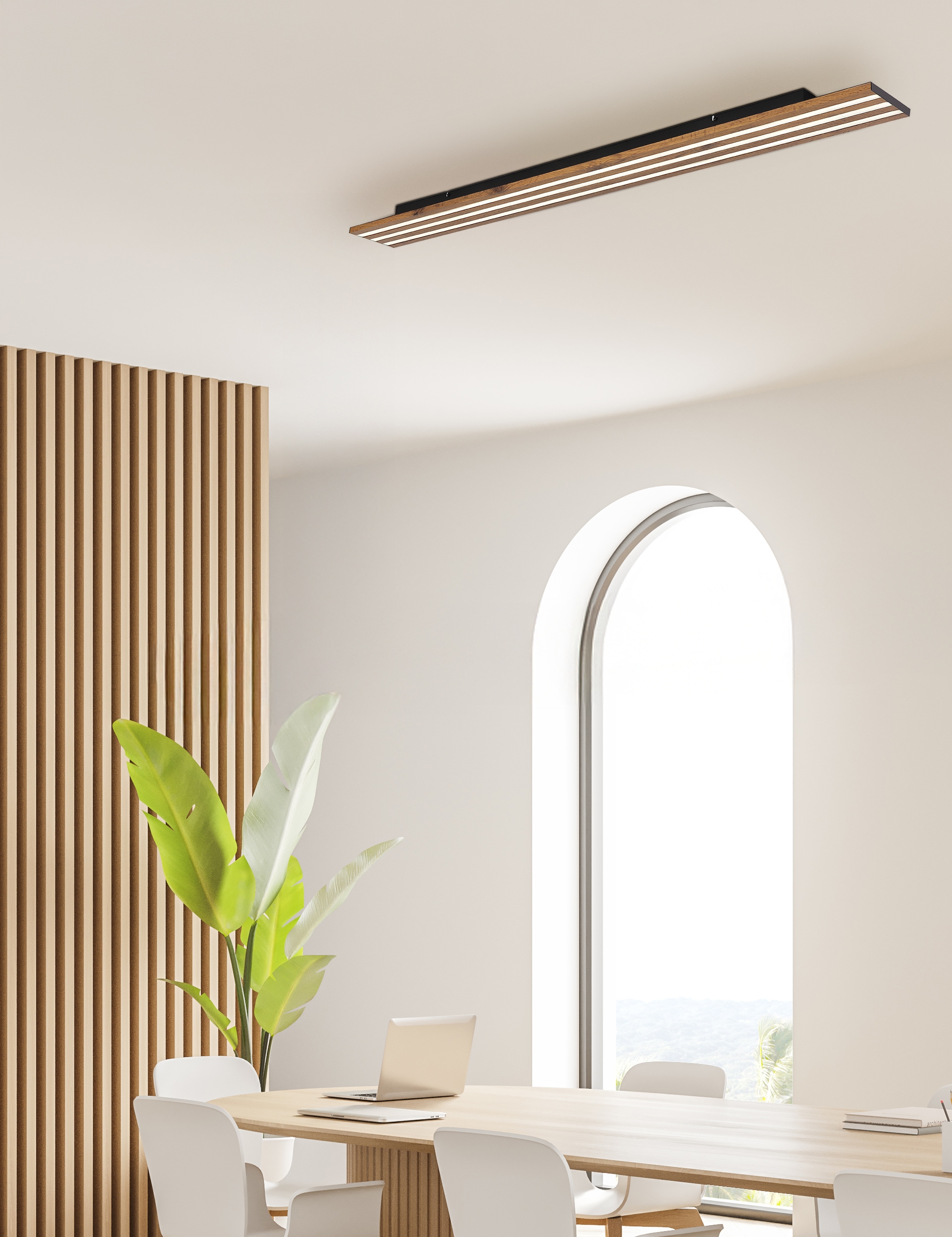 GLOBO LIGHTING Deckenleuchte »HAYDEN« LED-Modul 1 Stk. Schwarze LED-Deckenleuchte, dimmbar, smart, Fernbedienung & Nachtlicht