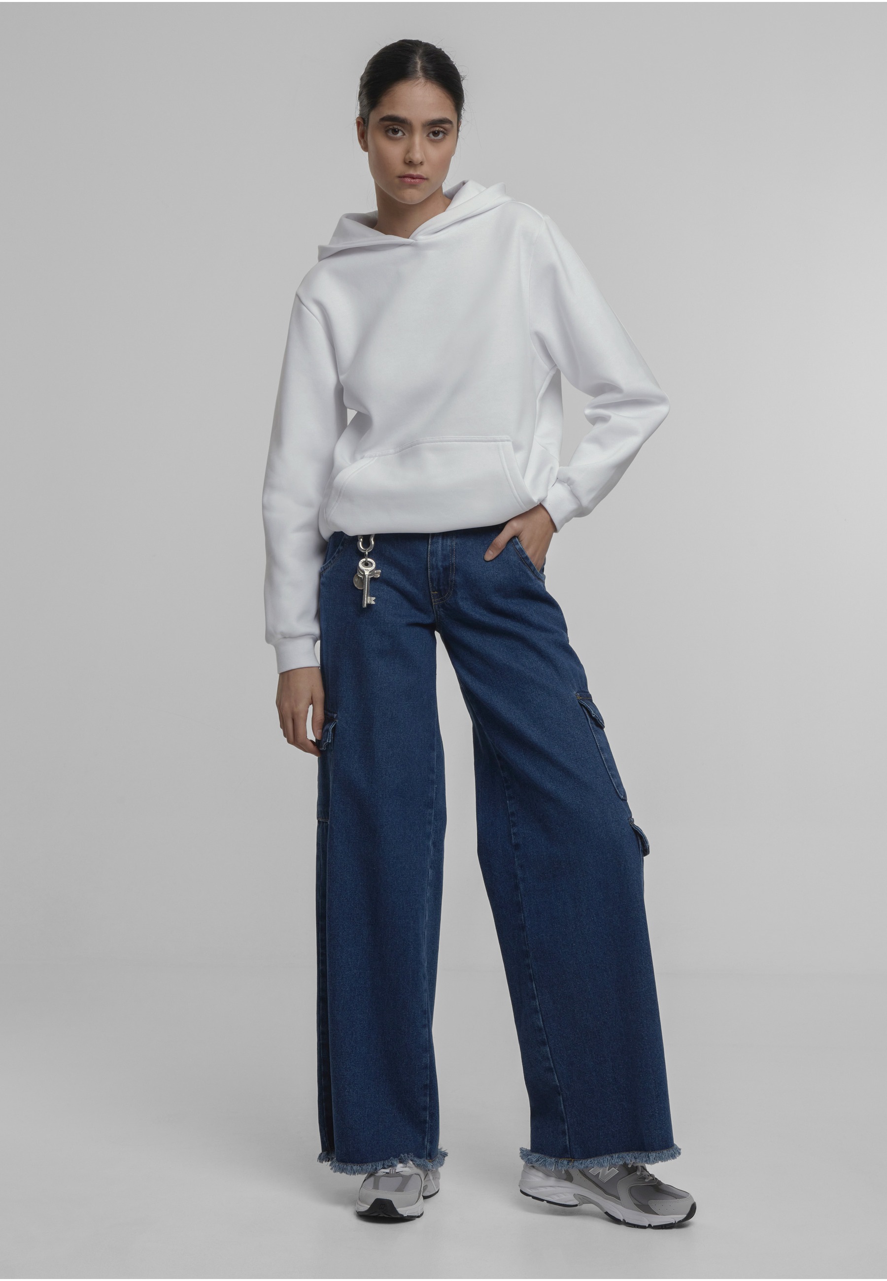 URBAN CLASSICS Kapuzensweatshirt »Urban Classics Ladies Loose Brushed Fleece Hoody«
