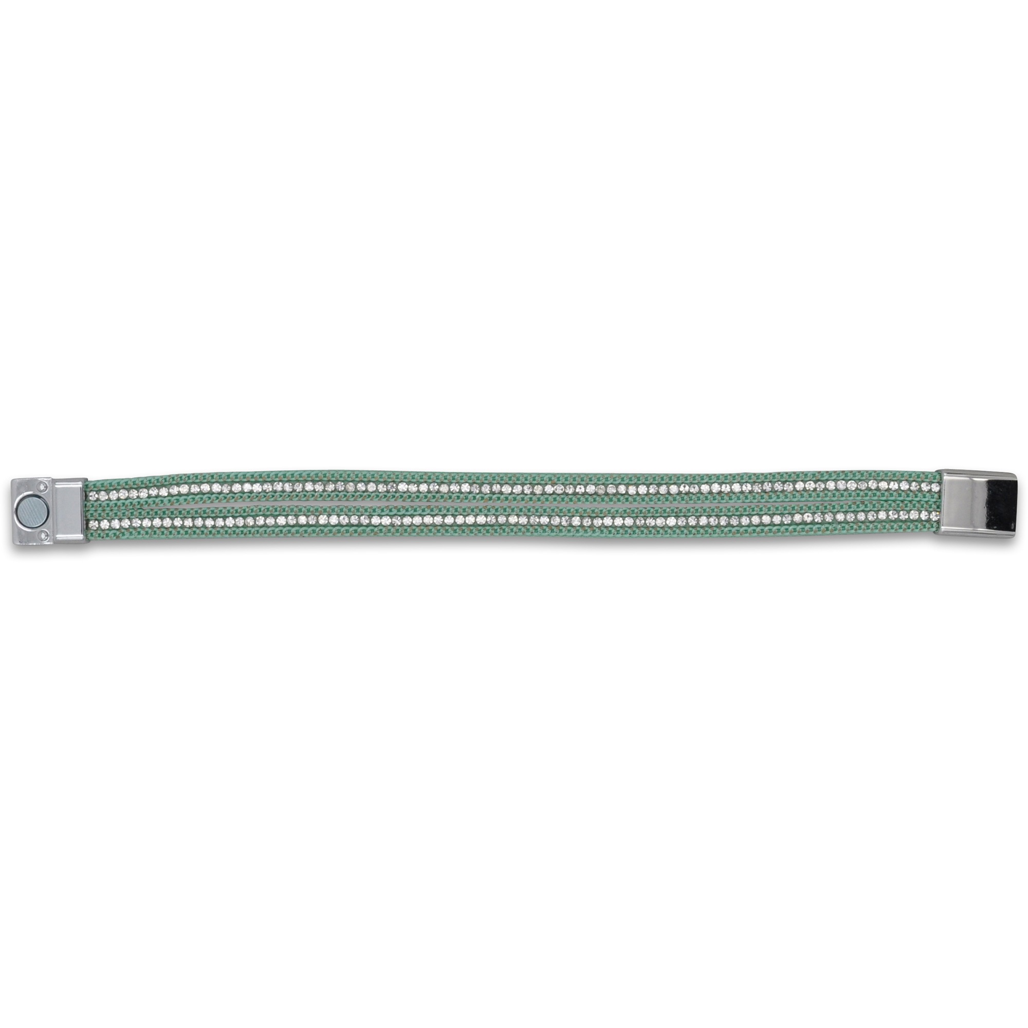 Steuer Armband »Velours Armband türkis mit Strass«