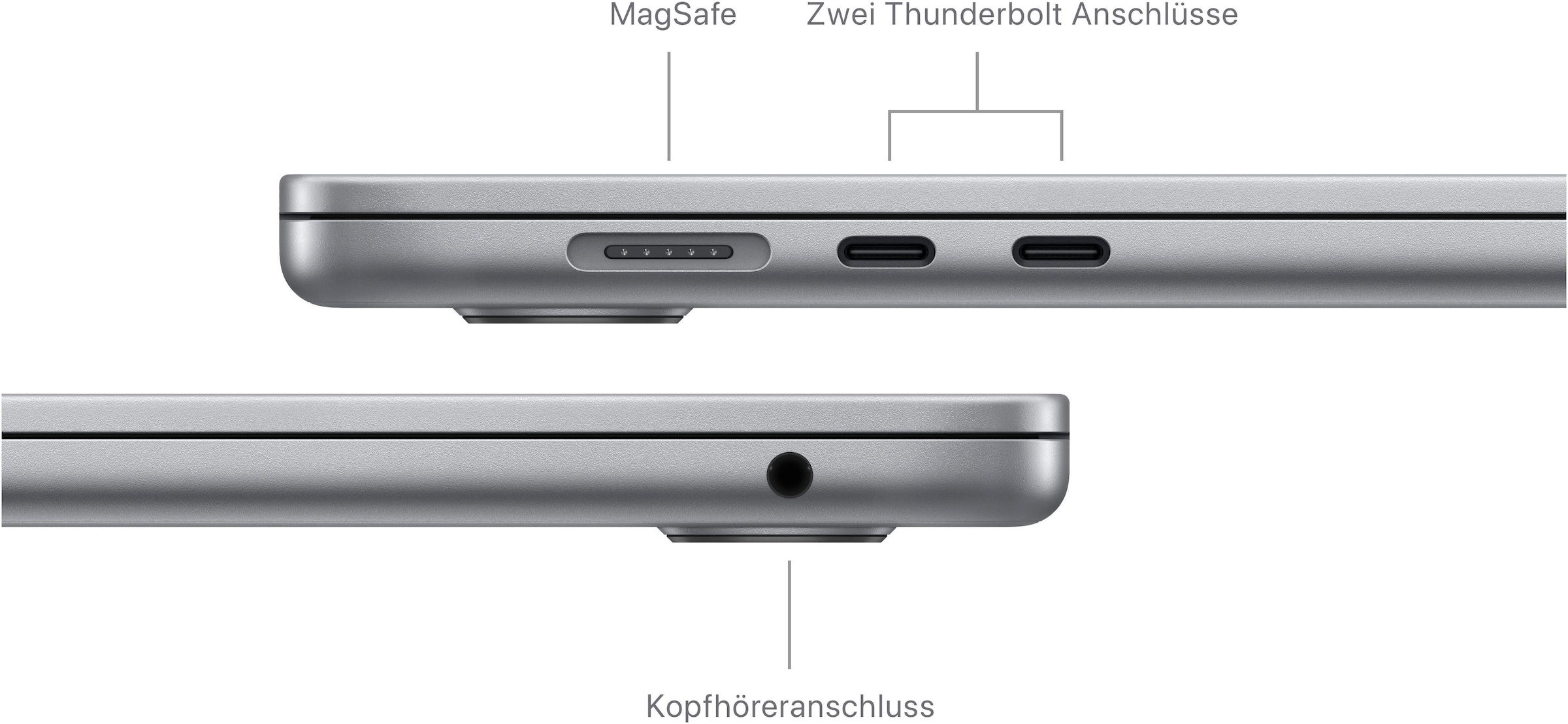 Apple Notebook »MacBook Air 15"«, 38,91 cm, / 15,3 Zoll, Apple, M3, 10-Core CPU, 1000 GB SSD