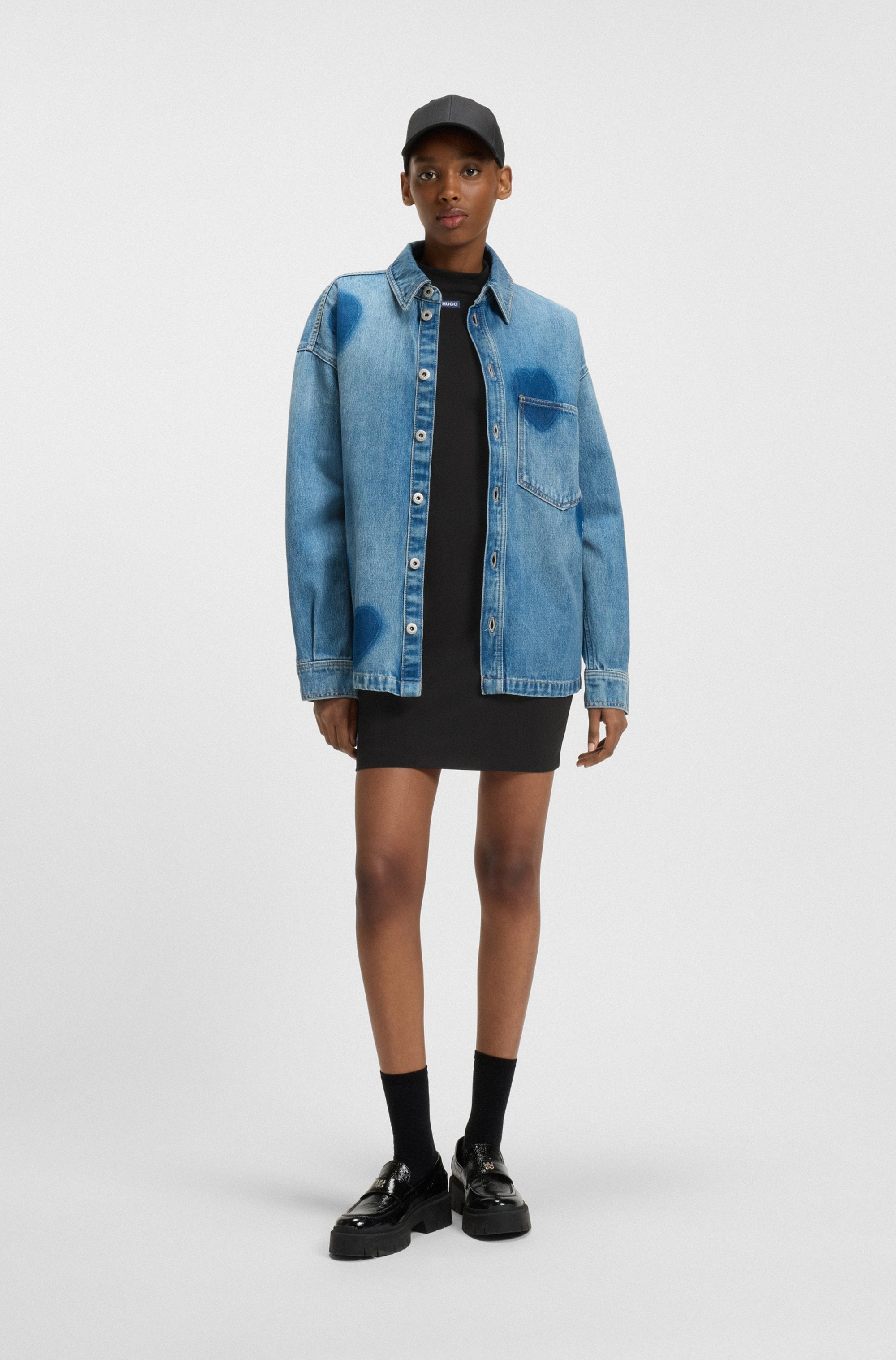 HUGO Blue Jerseykleid »Nilla«, mit sportiven Daumenlöchern