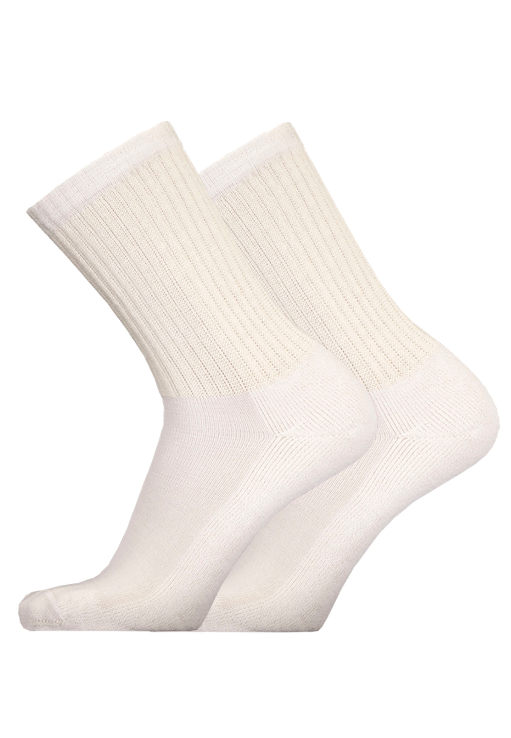 UPHILLSPORT Damen Socken "MERINO SPORT 2er Pack", Gr. 47, weiß, 64% Wolle, 34% Polyamid, 2% Elasthan, unifarben, Socken, in atmungsaktiver Qualität
