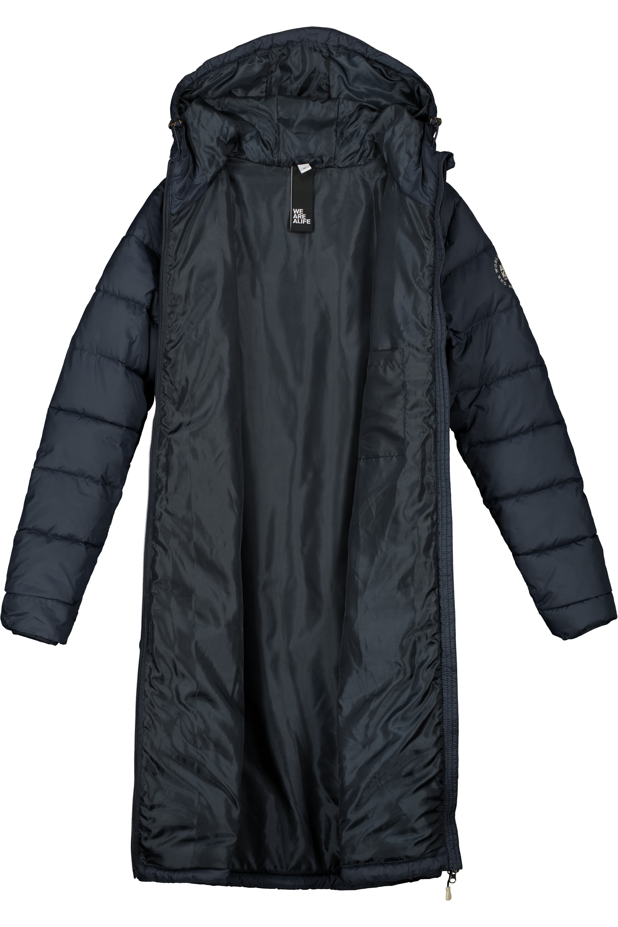 Alife & Kickin Steppjacke »Damen FrancesAK A«, mit Kapuze, Ultraleichter Damen Steppmantel Kapuze mit regulierbarem Gummiband