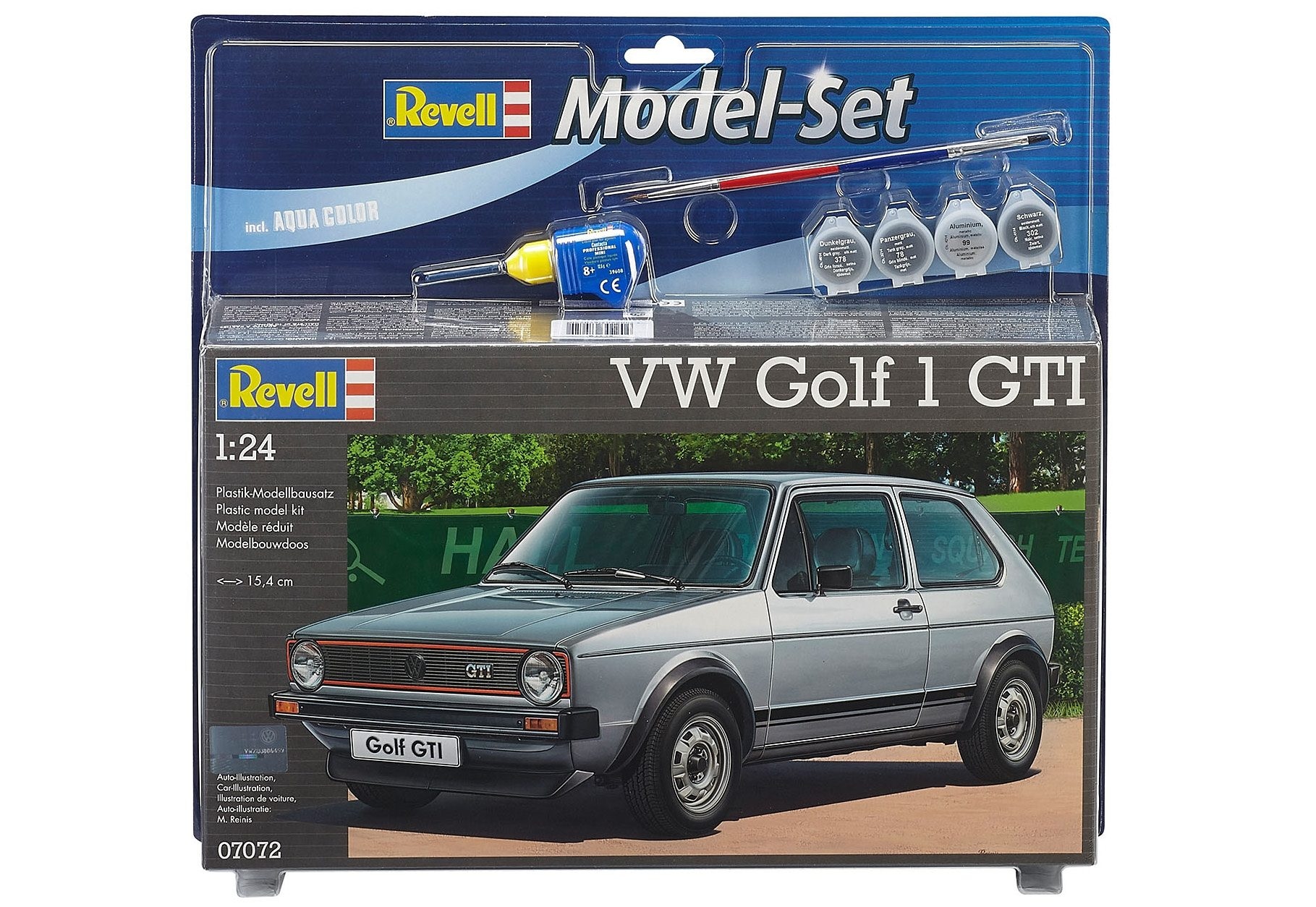 Revell® Modellbausatz »Model-Set VW Golf 1 GTI«, (Set), 1:24, Made in Europe