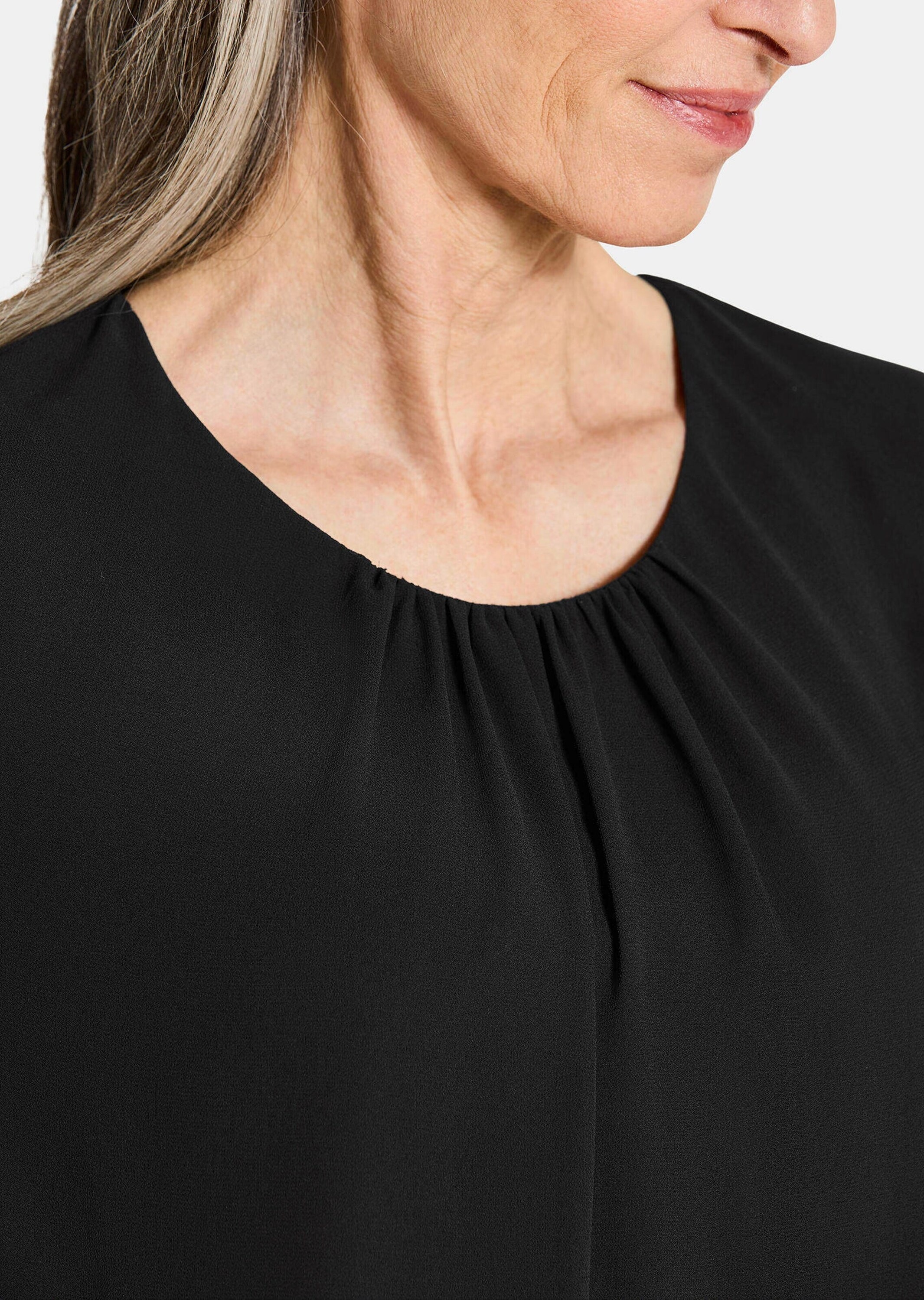 GOLDNER Klassische Bluse »Kurzgröße Elegante Bluse aus Chiffon«