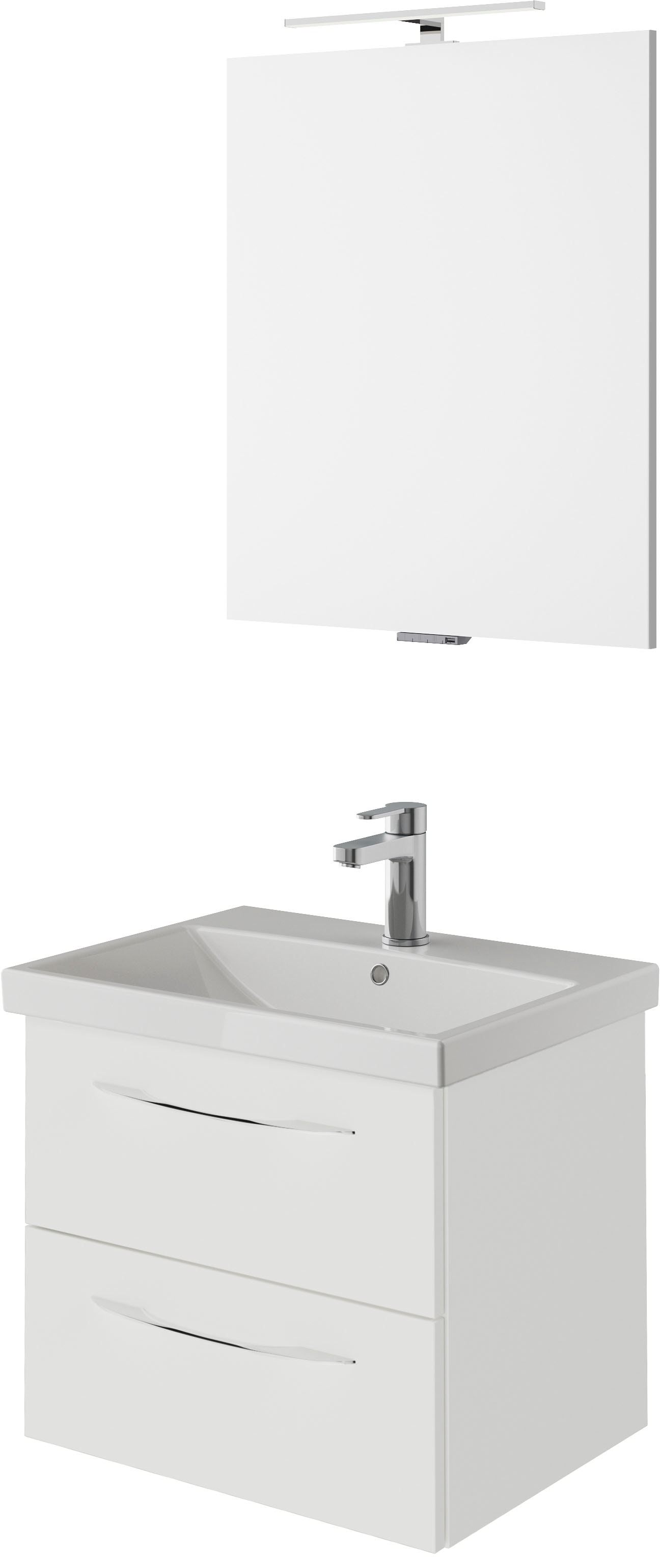 Saphir Badmöbel-Set "Serie 4035 2-teilig, Keramikwaschtisch mit LED-Spiegel günstig online kaufen