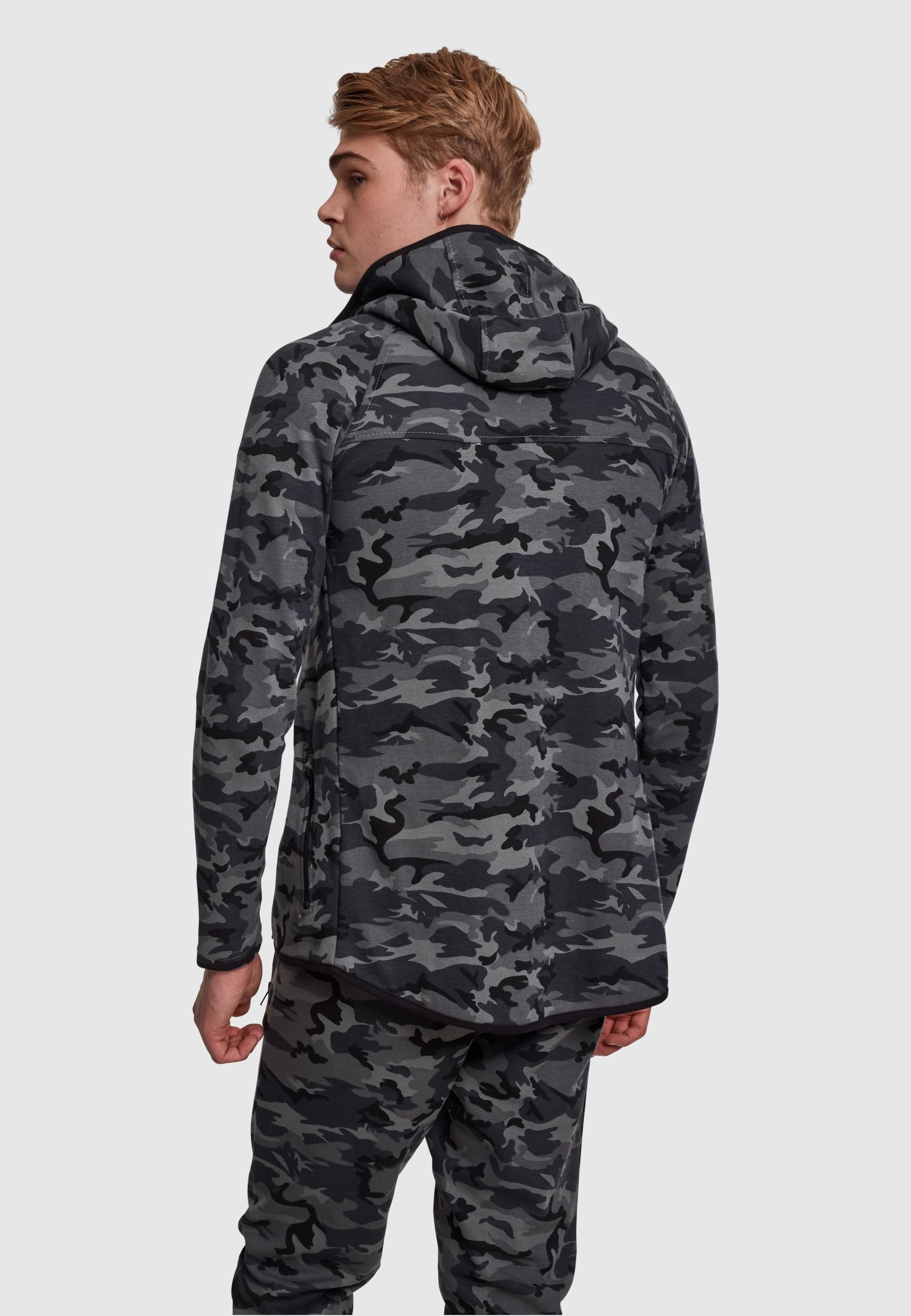 URBAN CLASSICS Allwetterjacke »Urban Classics Herren Interlock Camo Zip Jacket«, (1 St.), mit Kapuze
