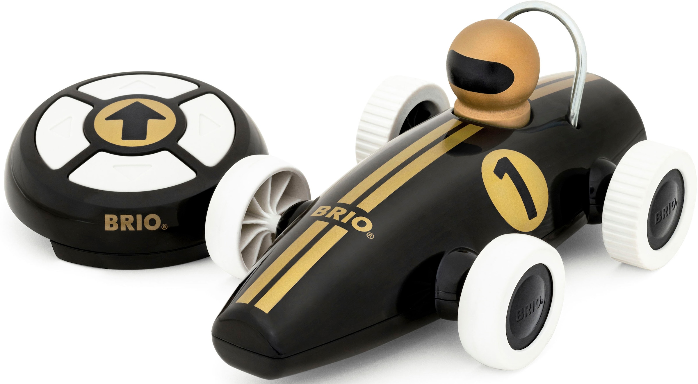 BRIO® RC-Auto »RC Rennwagen, schwarz/gold«, mit elektronischer Steuerungsfunktion; FSC® - schützt Wald - weltweit