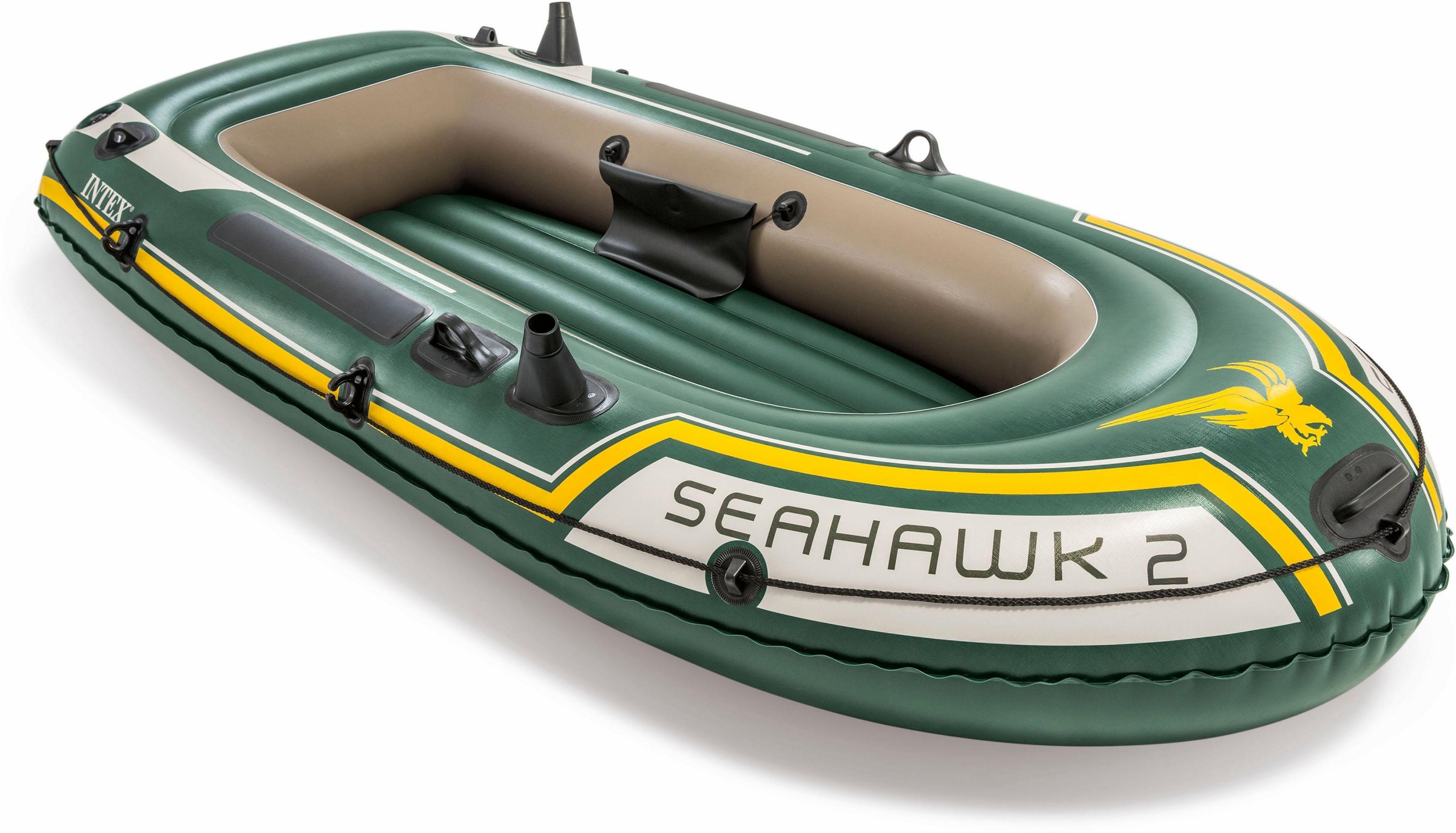 Intex Schlauchboot »Seahawk 2«, (Set, mit 2 Paddeln und Luftpumpe)