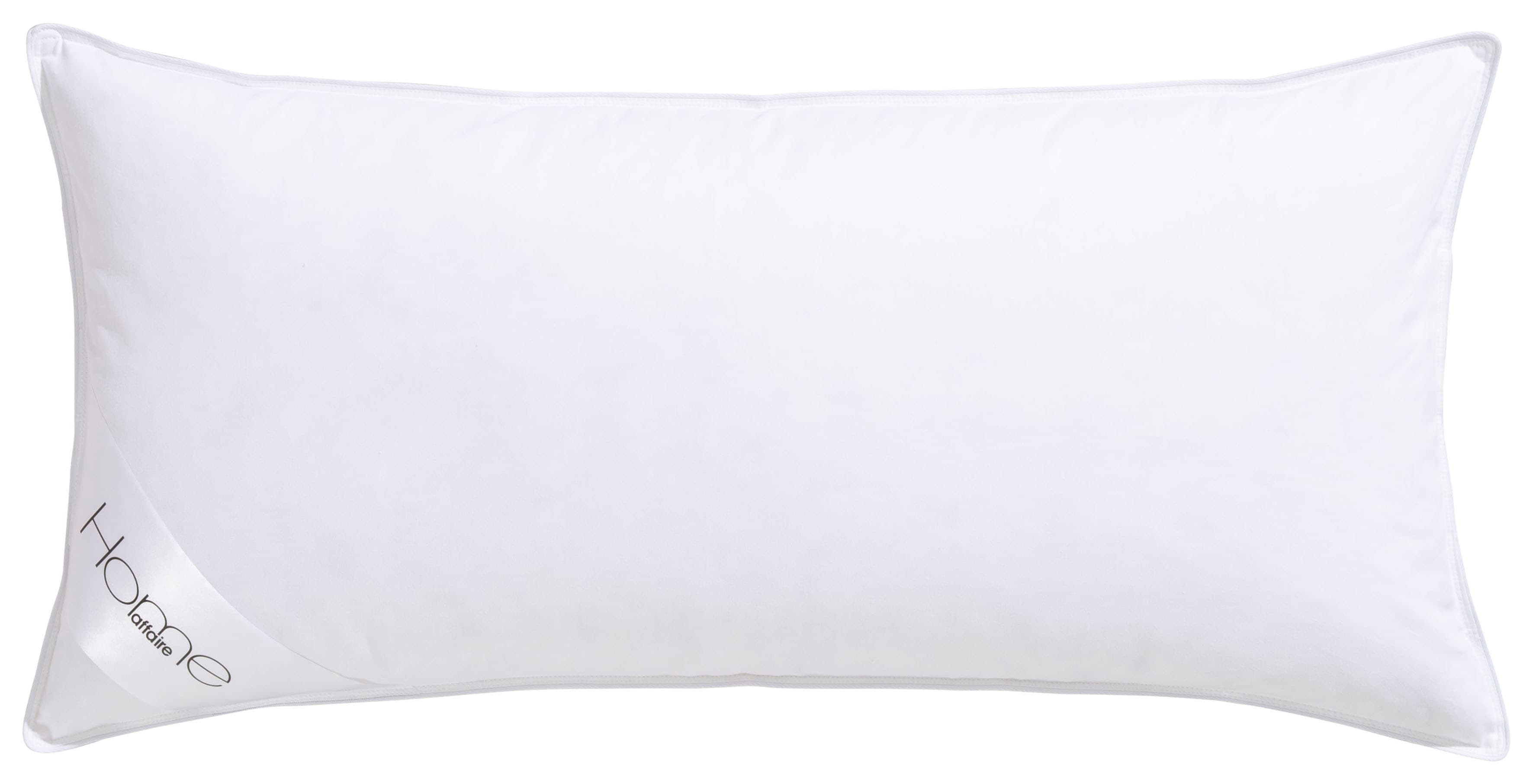 OTTO home Federkopfkissen "Trin Kopfkissen 40x80 cm, 80x80 cm" Füllung: 85 % Federn & 15 % Daunen Bezug: Baumwolle 1 Stk. tlg. Kissen, DOWNPASS zertifiziert, NOMITE-Auszeichnung