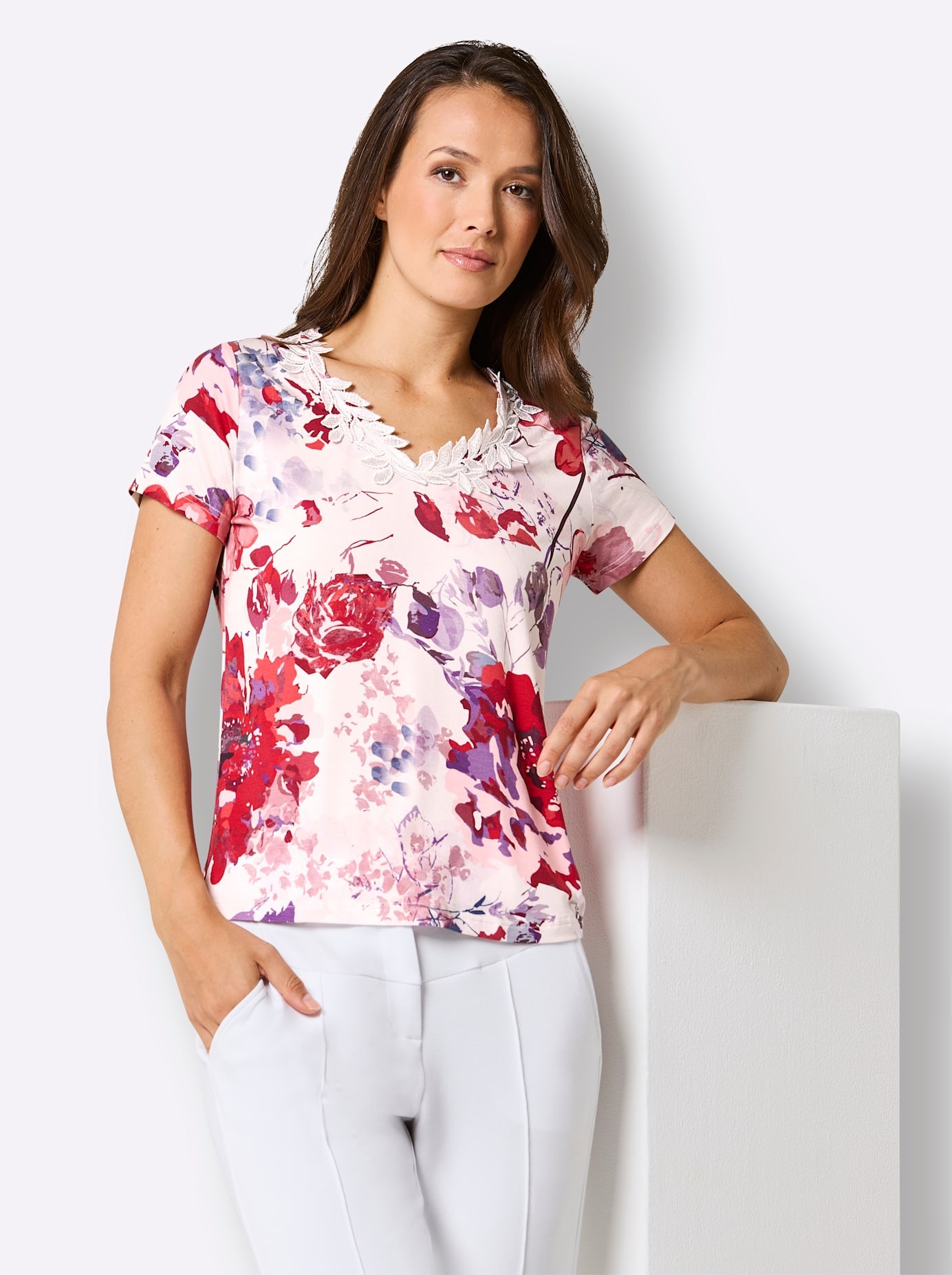 CREATION L PREMIUM Print-Shirt »Lyocell-Shirt« 1 tlg.