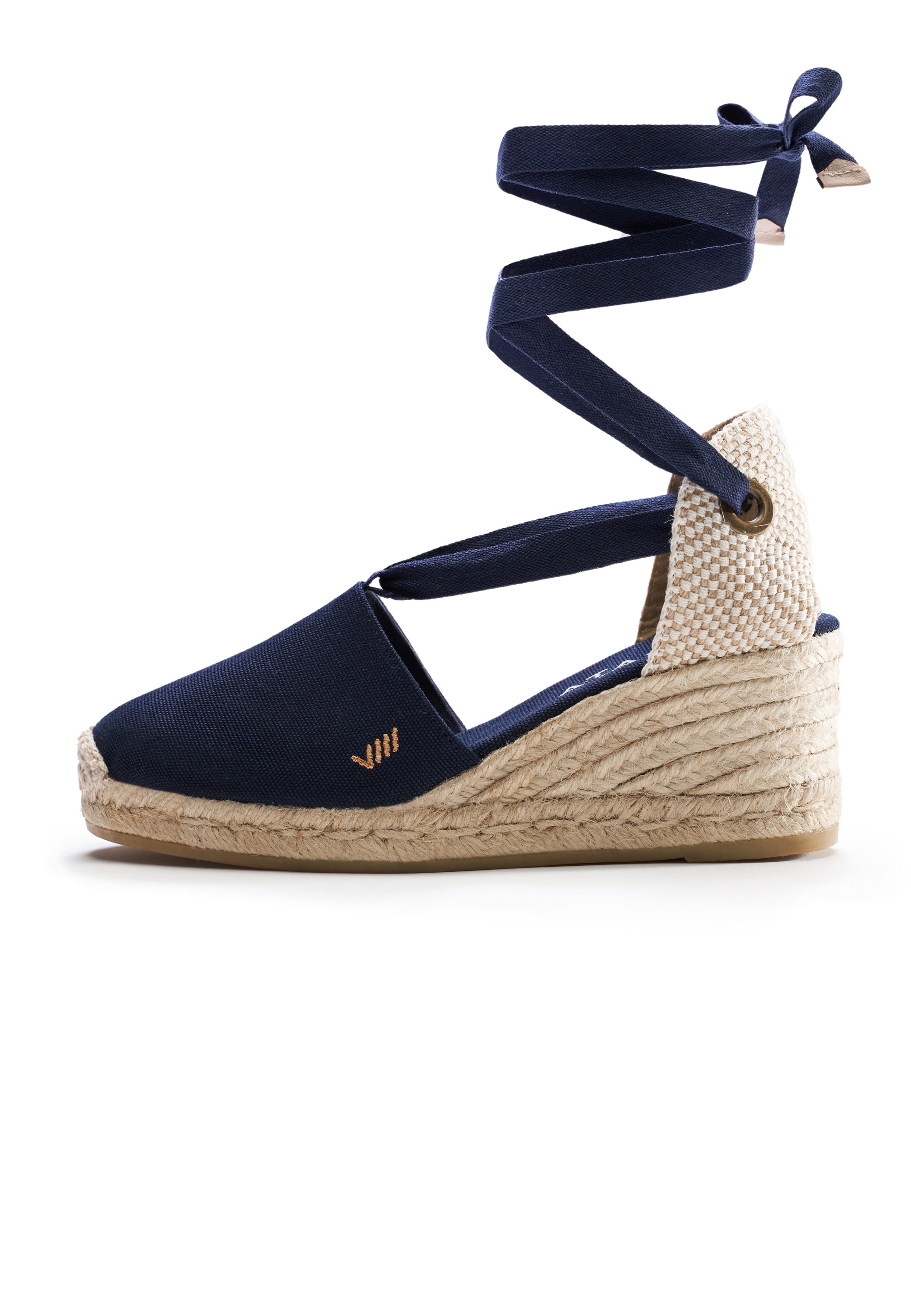 VISCATA Espadrille "Escala" mit Keilabsatz und eleganter Knöchelschnürung