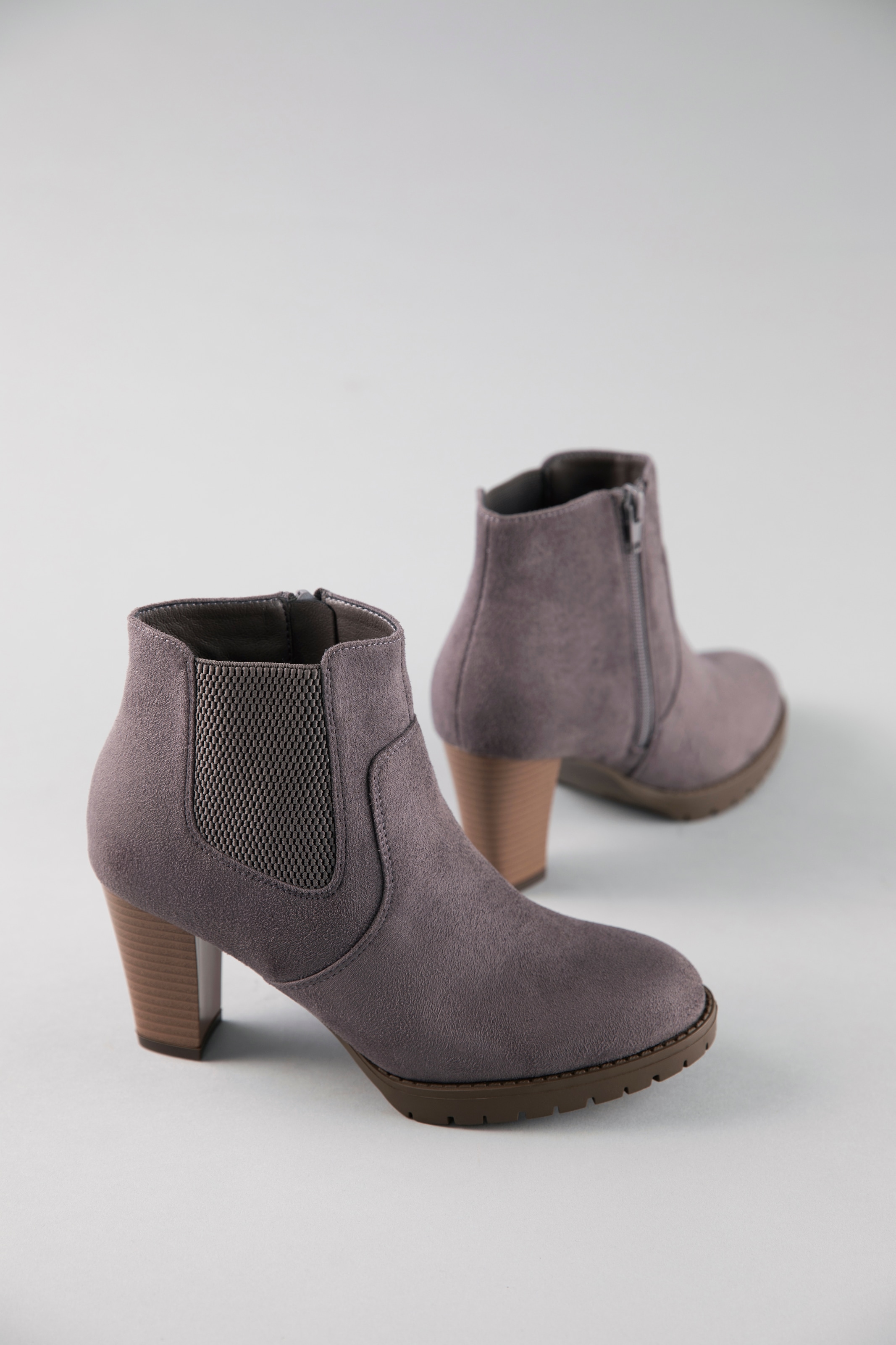 Stiefelette, Ankleboots mit seitlichem Stretcheinsatz - NEUE KOLLEKTION