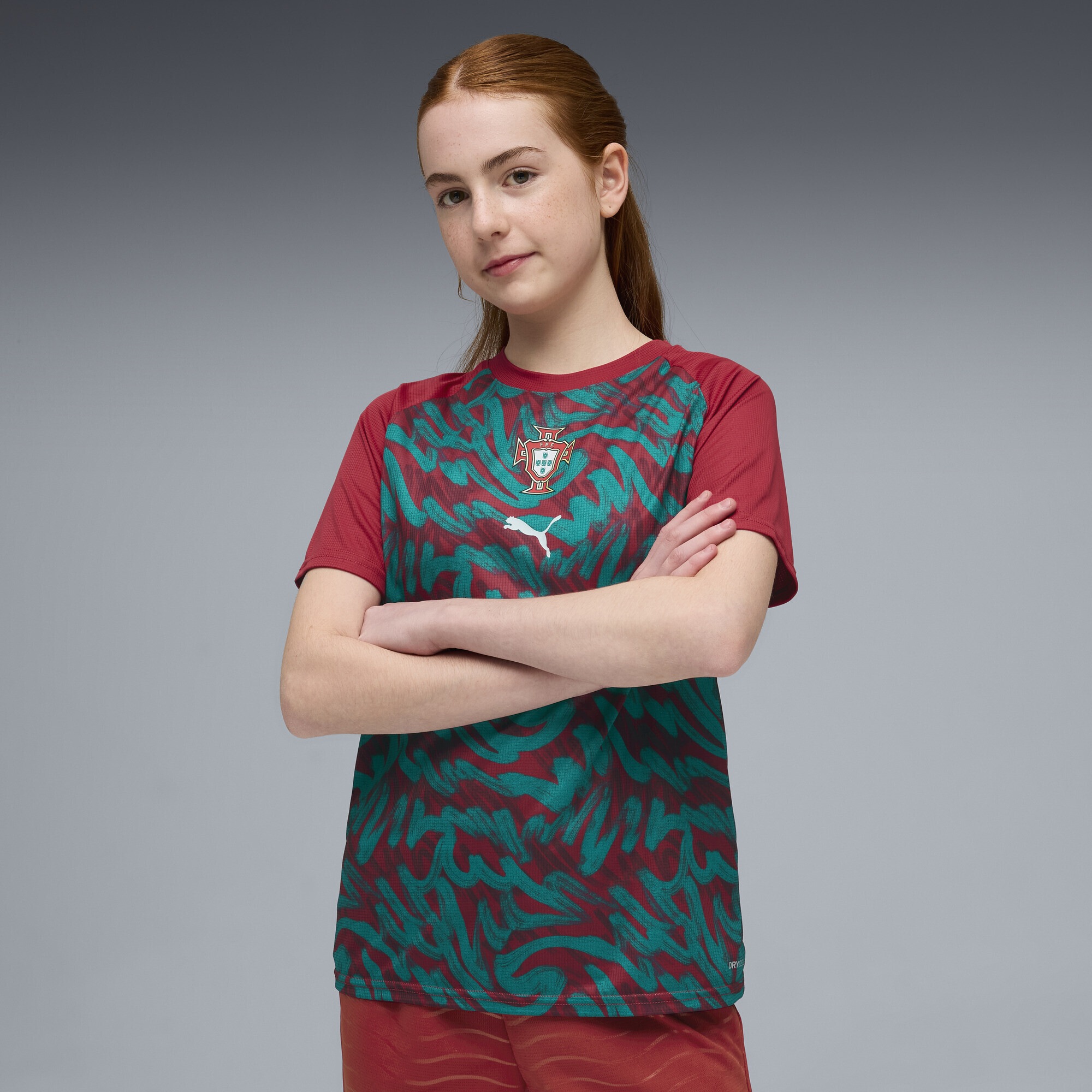 PUMA Trainingsshirt »Portugal Aufwärmtrikot Jugendliche«