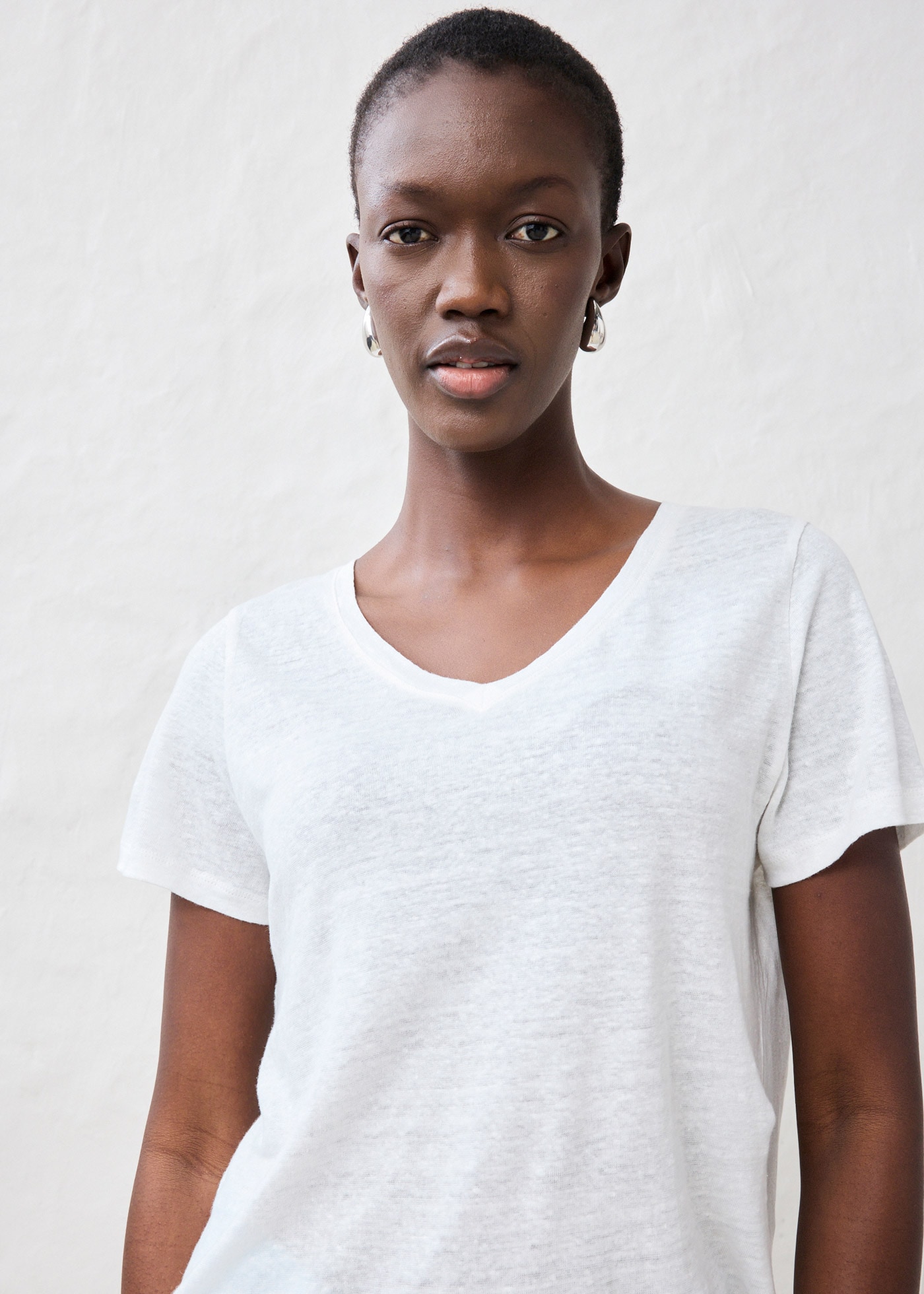 bonprix T-Shirt »Shirt aus reinem Leinen« Shirt aus reinem Leinen