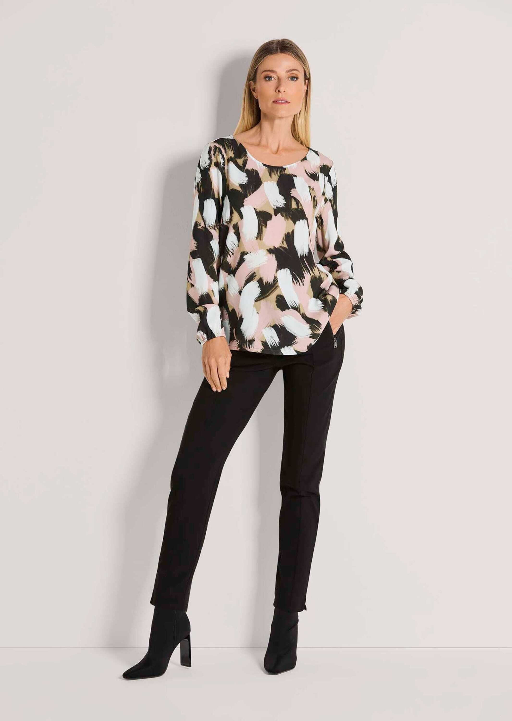 MADELEINE Schlupfbluse "Blusenshirt Viskosebluse mit Unikat-Print" günstig online kaufen