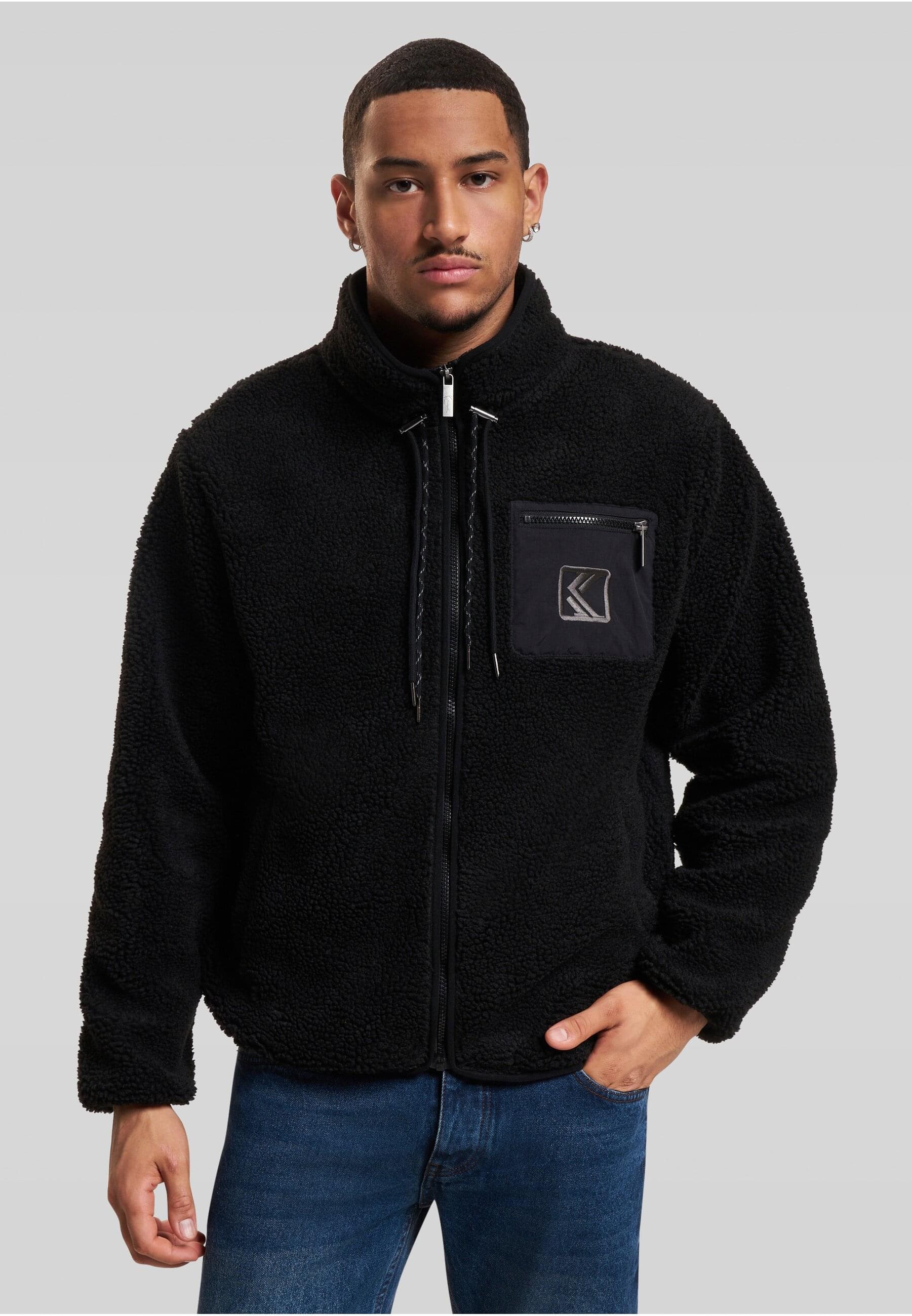 Karl Kani Allwetterjacke »Karl Kani Herren KM234-007-3 KK OG Teddy Trackjacket«, (1 St.), ohne Kapuze