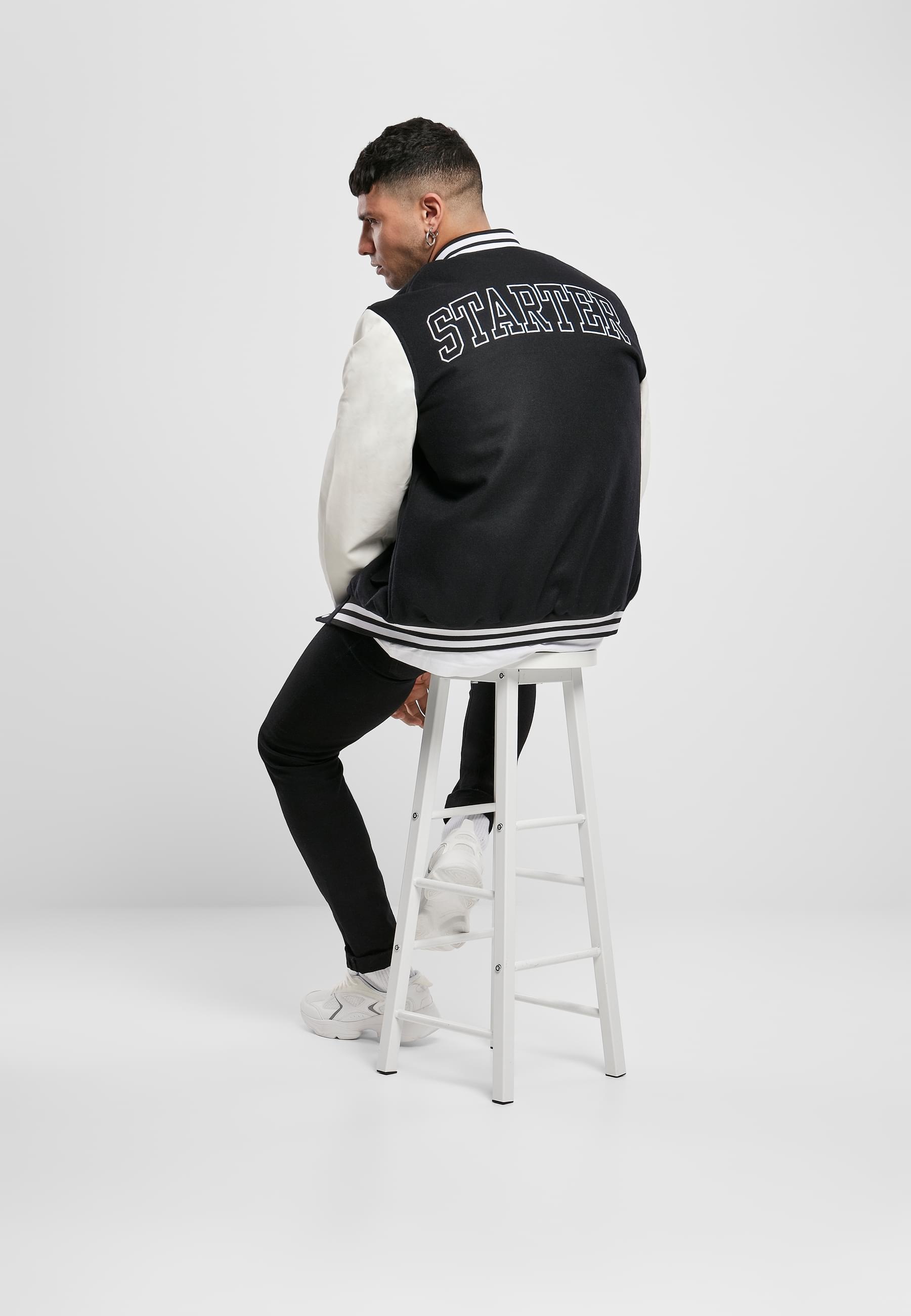 Starter Black Label Collegejacke »Starter Black Label Herren Starter College Jacket« 1 Stk. tlg. ohne Kapuze