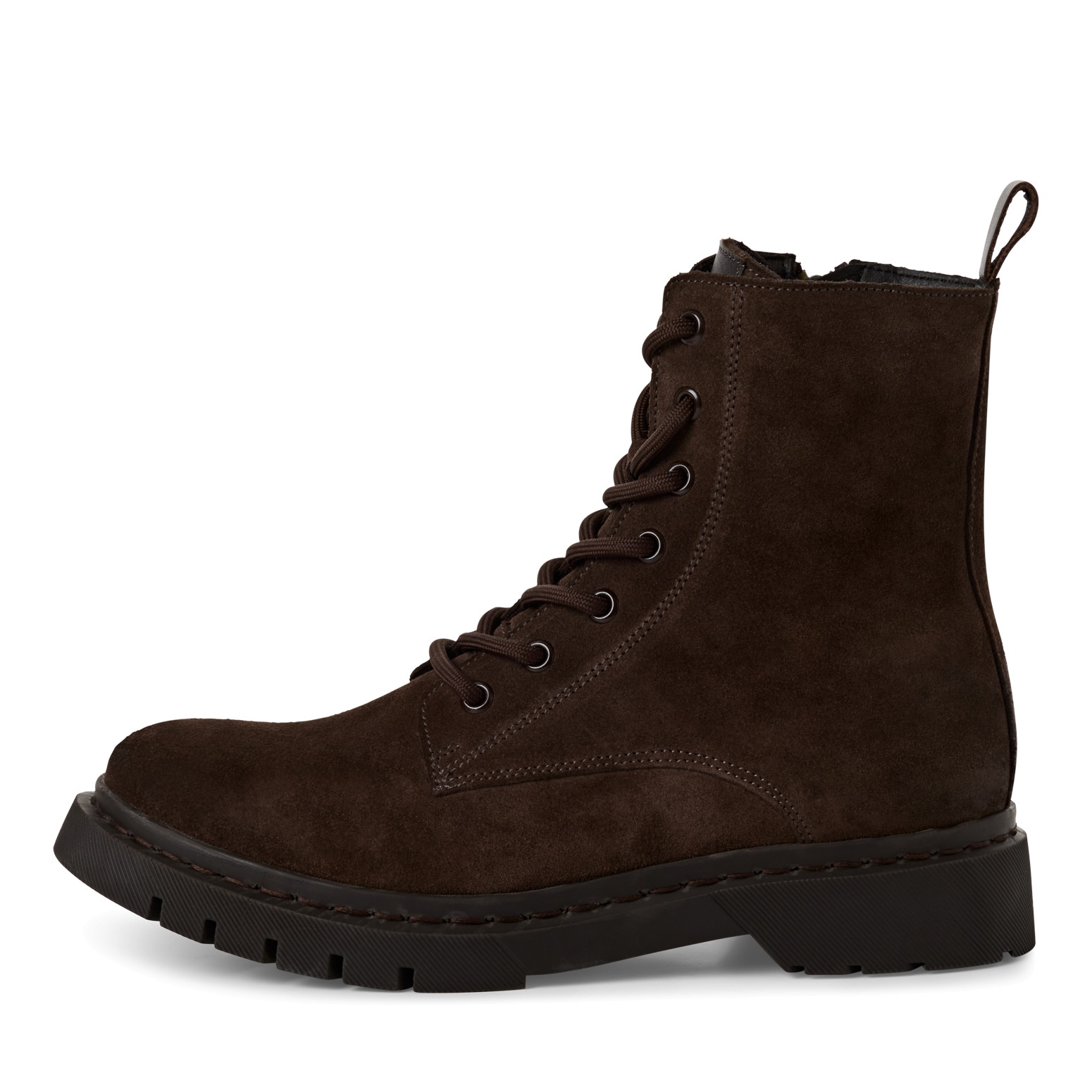 Tamaris Schnürstiefelette, Blockabsatz, Schnürboots, Herbstschuh mit Ziernähten