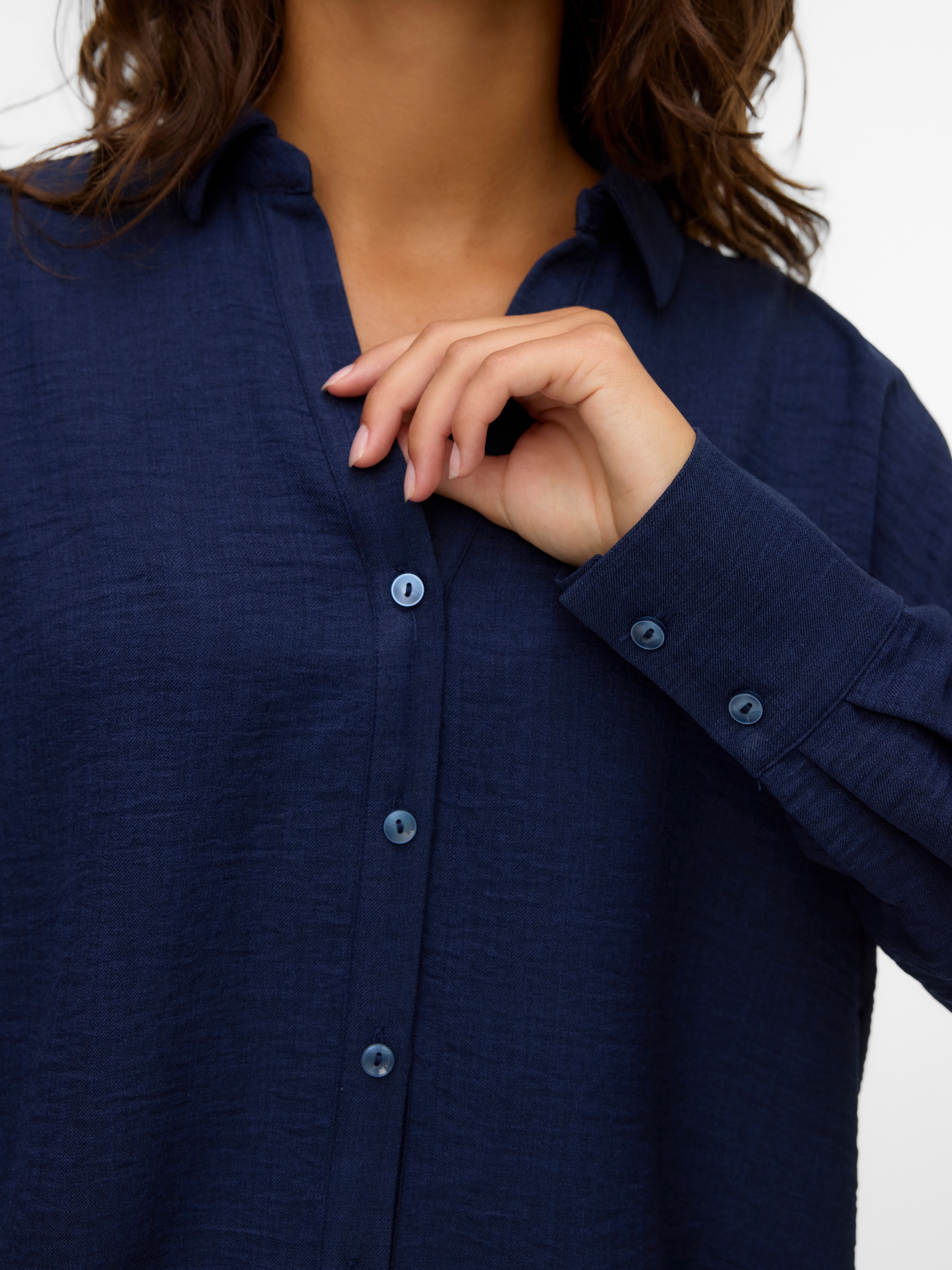 Thumbnail - Vero Moda Schlupfhose "VMMELANEY HW LOOSE PANT WVN GA NOOS" Sommerhose