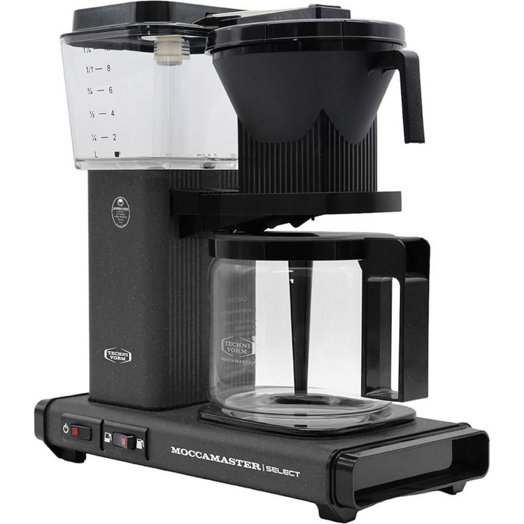 Moccamaster Filterkaffeemaschine »KBG Select stone grey«, 1,25 l Kaffeekanne, Papierfilter, 1x4