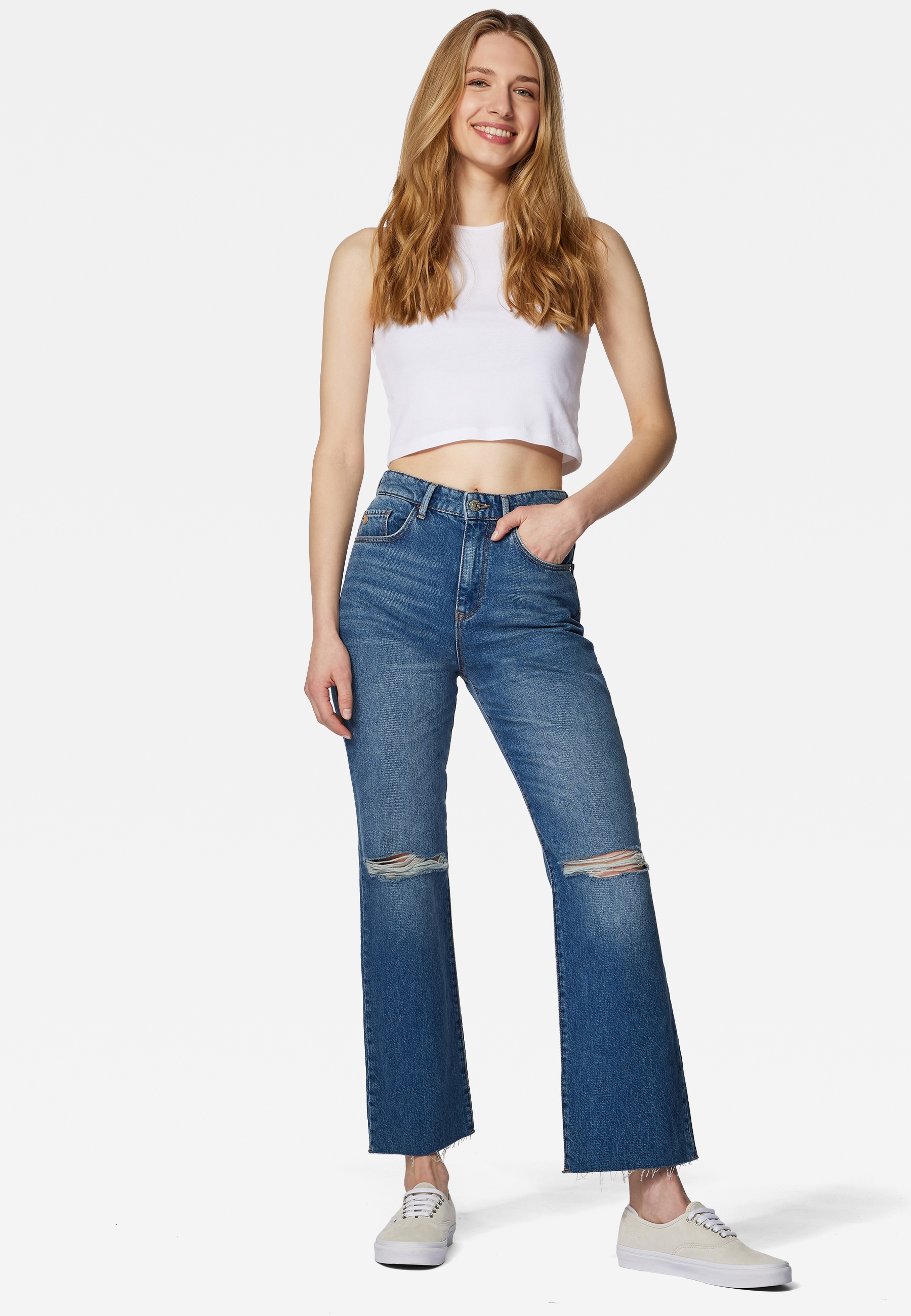 Mavi Straight-Jeans "BARCELONA", gerde Form