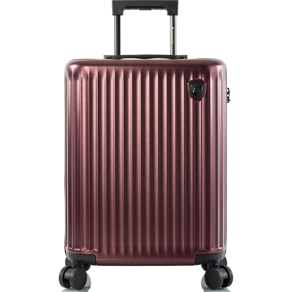 Heys Hartschalen-Trolley »Smart Luggage®, 53 cm, Burgund«, 4 Rollen