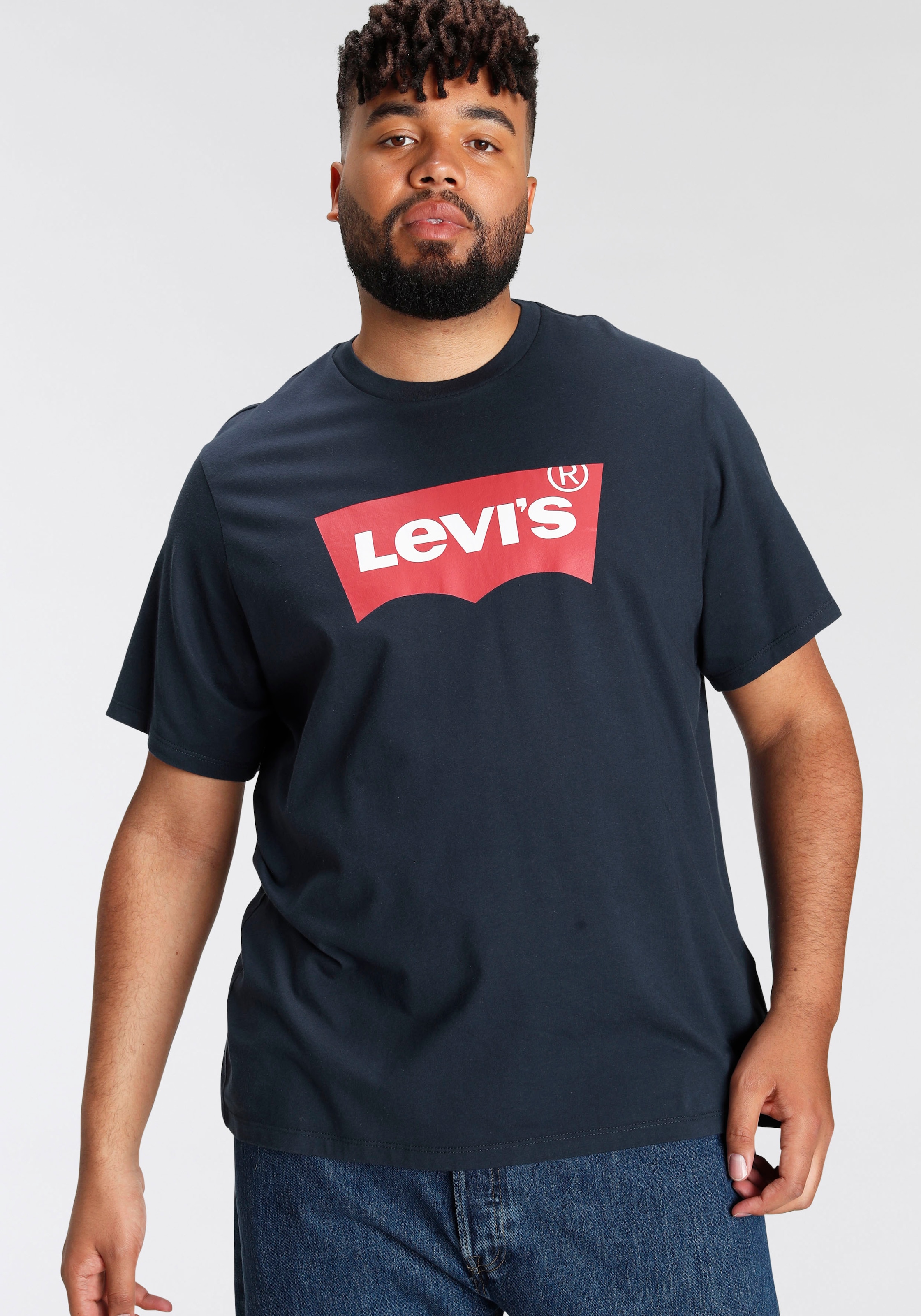 Levis Plus T-Shirt "LE B&T BIG GRAPHIC TEE", mit Logofrontprint günstig online kaufen